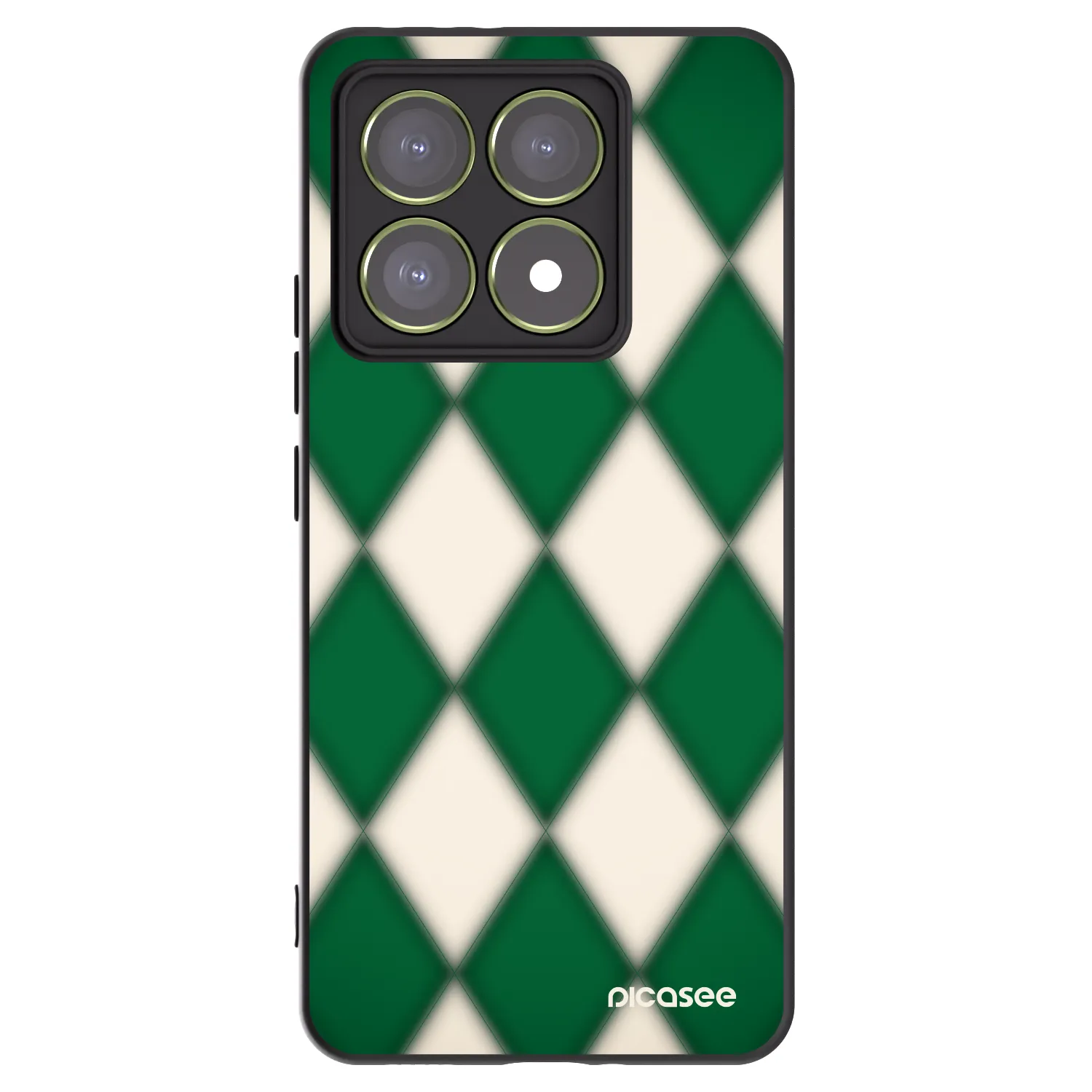 Picasee Xiaomi 14T Hülle - Schwarzes Silikon - Emerald Diamond