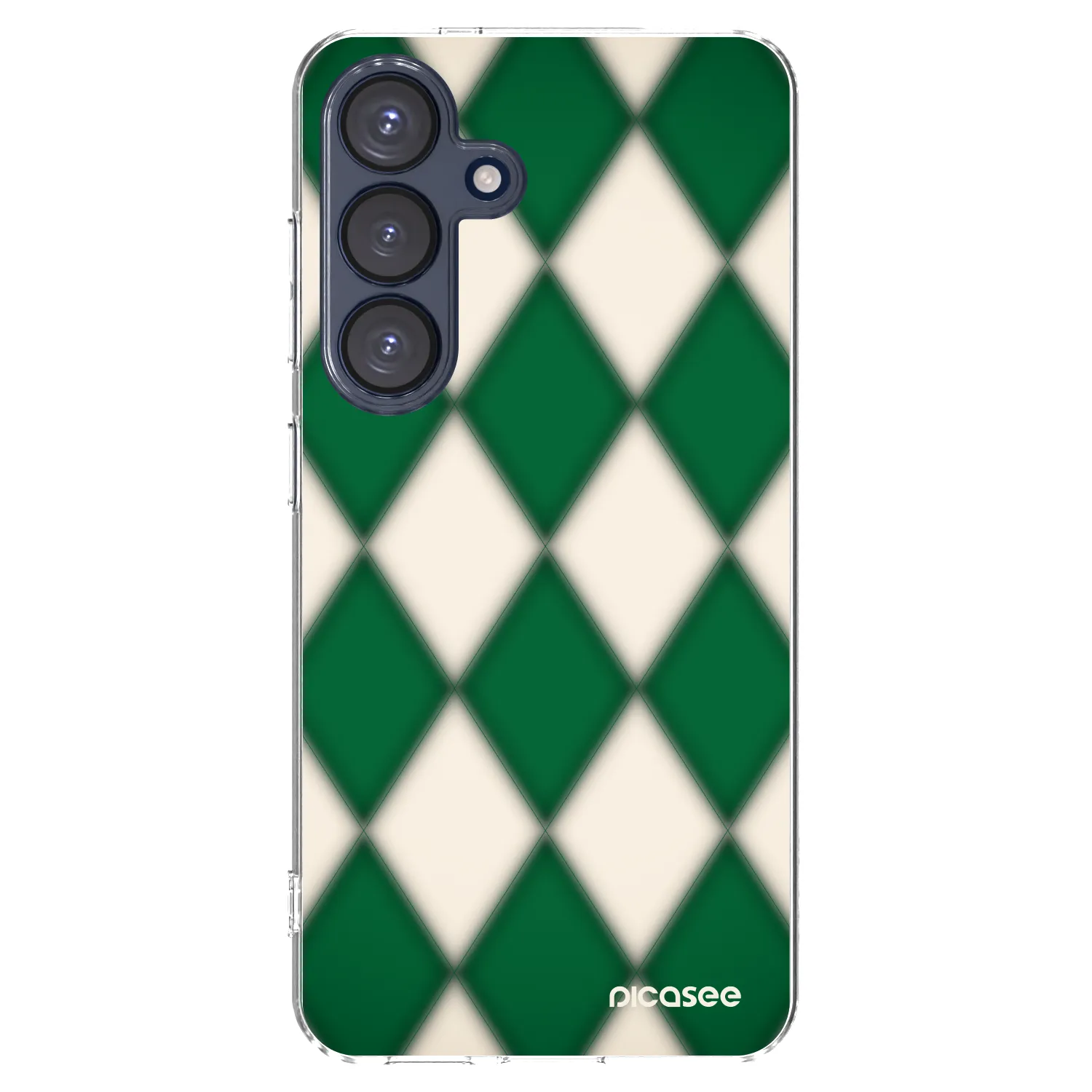 Picasee Samsung Galaxy S25 5G Hülle - Transparentes Silikon - Emerald Diamond