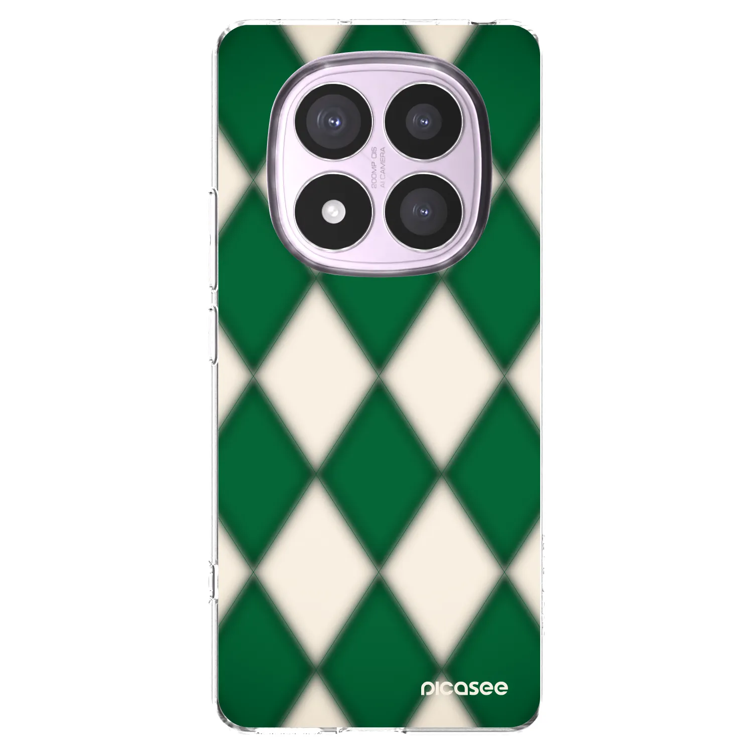 Picasee Xiaomi Redmi Note 14 Pro 4G Hülle - Transparentes Silikon - Emerald Diamond