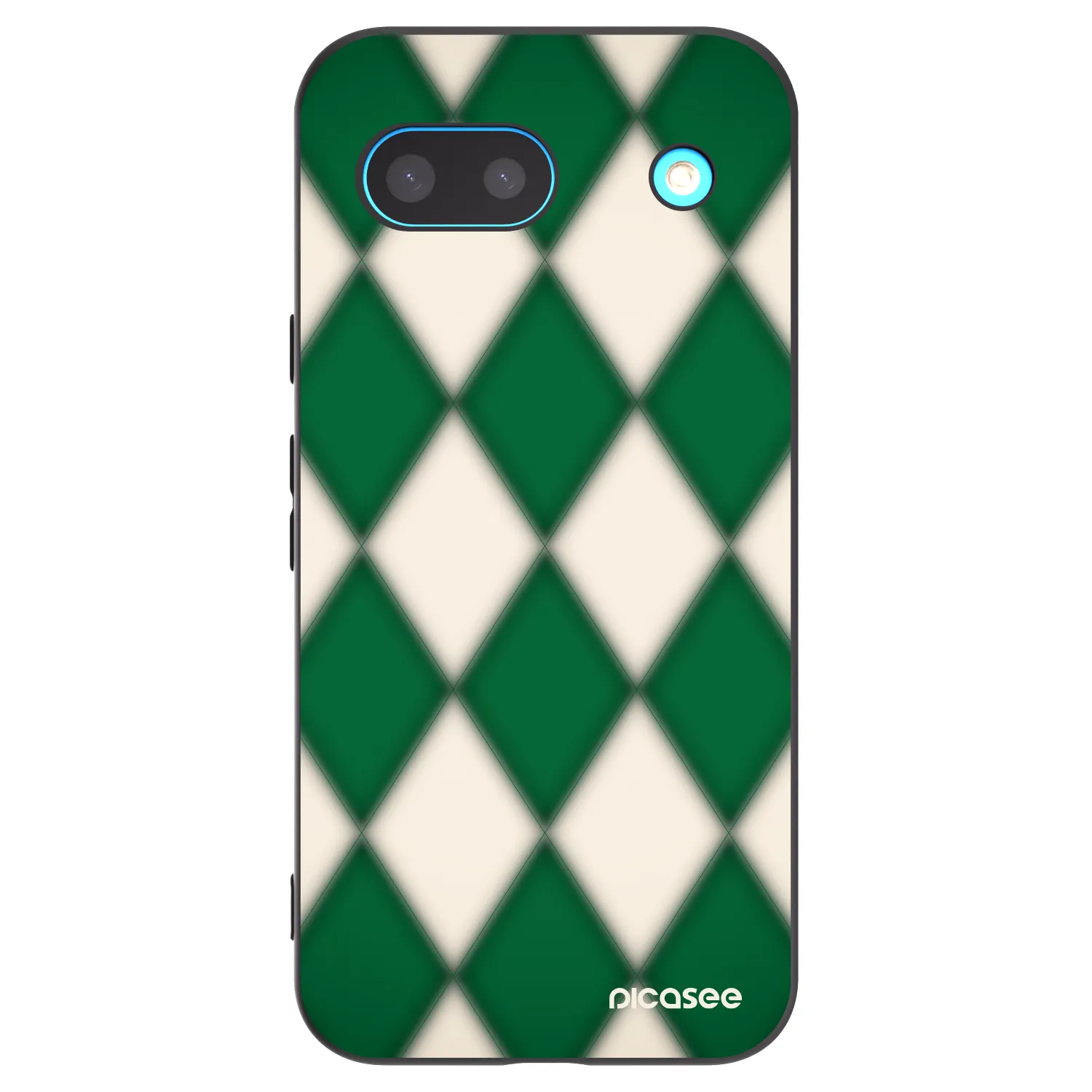 Picasee Google Pixel 8 Hülle - Schwarzes Silikon - Emerald Diamond