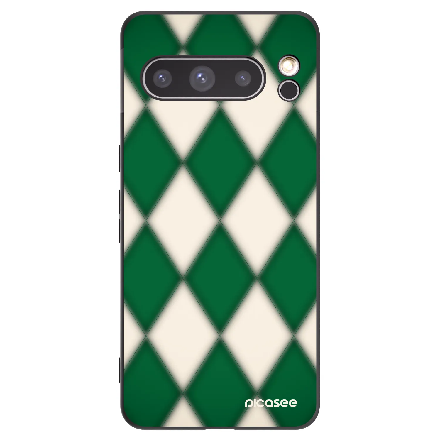 Picasee Google Pixel 8 Pro Hülle - Schwarzes Silikon - Emerald Diamond