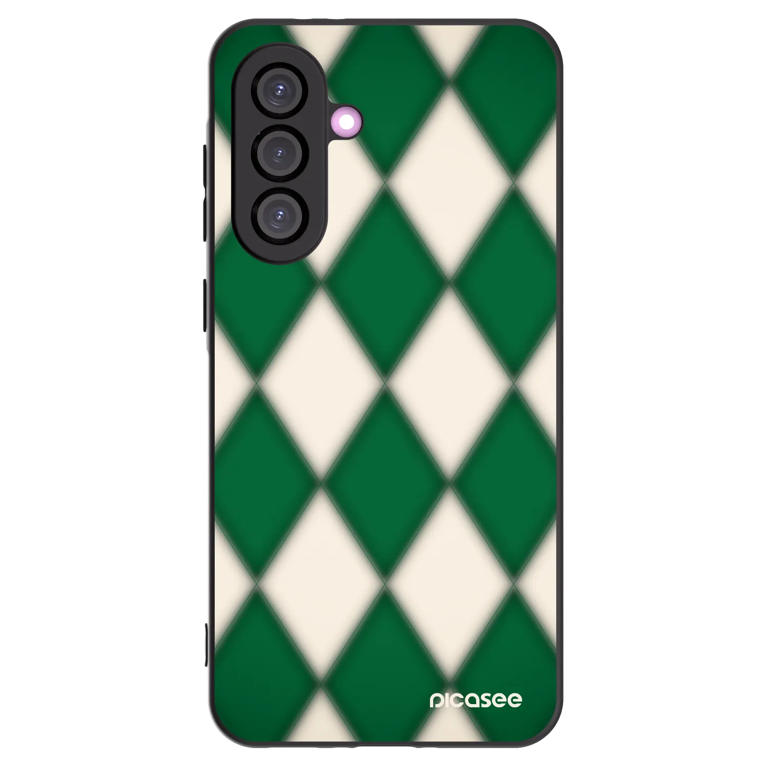Picasee Samsung Galaxy A36 5G Hülle - Schwarzes Silikon - Emerald Diamond