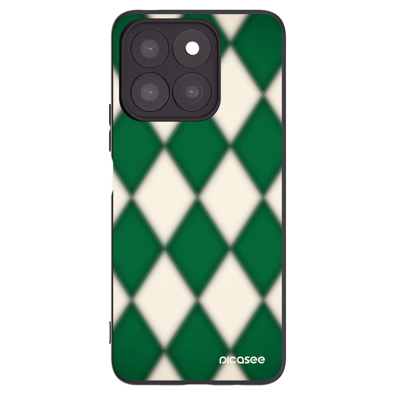 Picasee Honor X8c Hülle - Schwarzes Silikon - Emerald Diamond