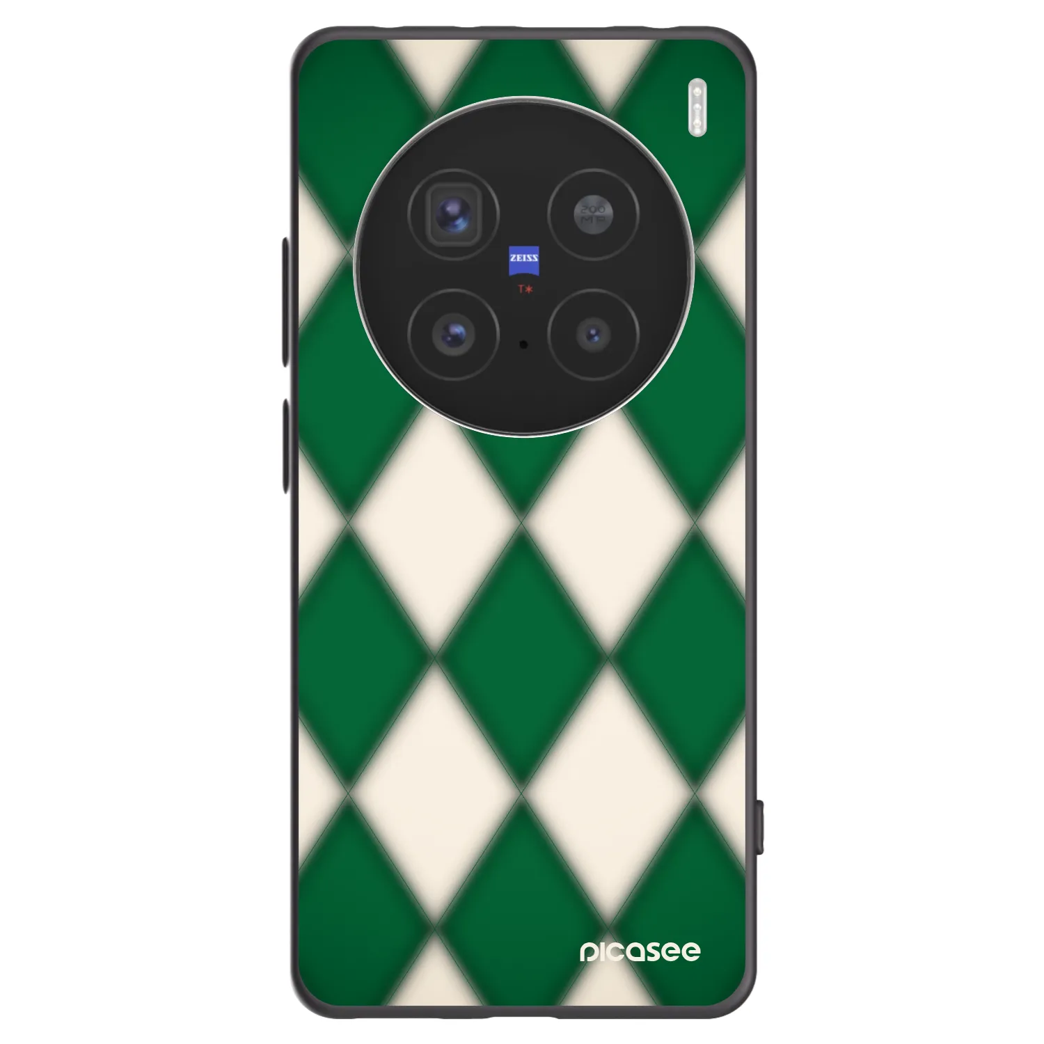 Picasee Vivo X200 Pro Hülle - Schwarzes Silikon - Emerald Diamond