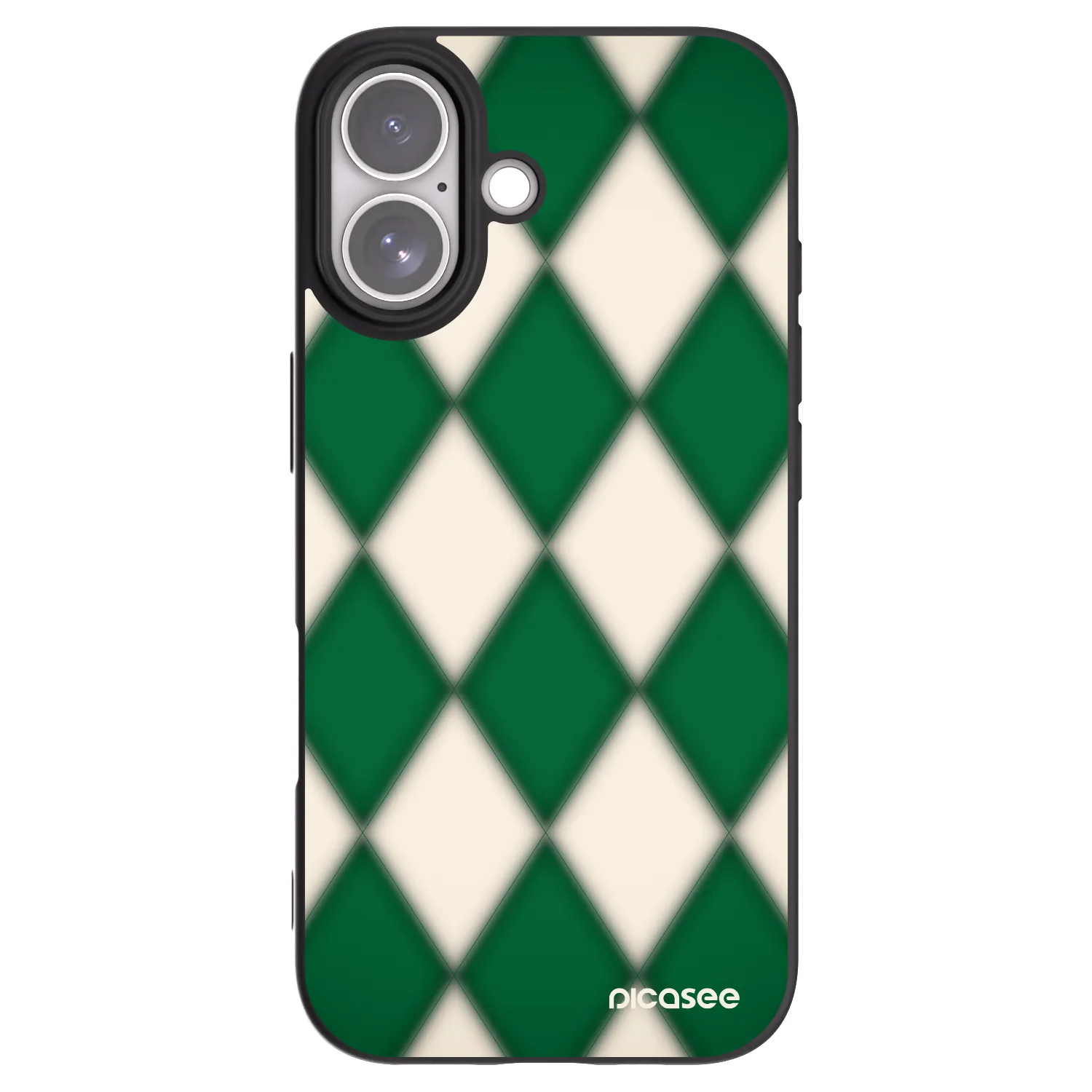 Picasee Apple iPhone 17 Hülle - Schwarzes Silikon - Emerald Diamond