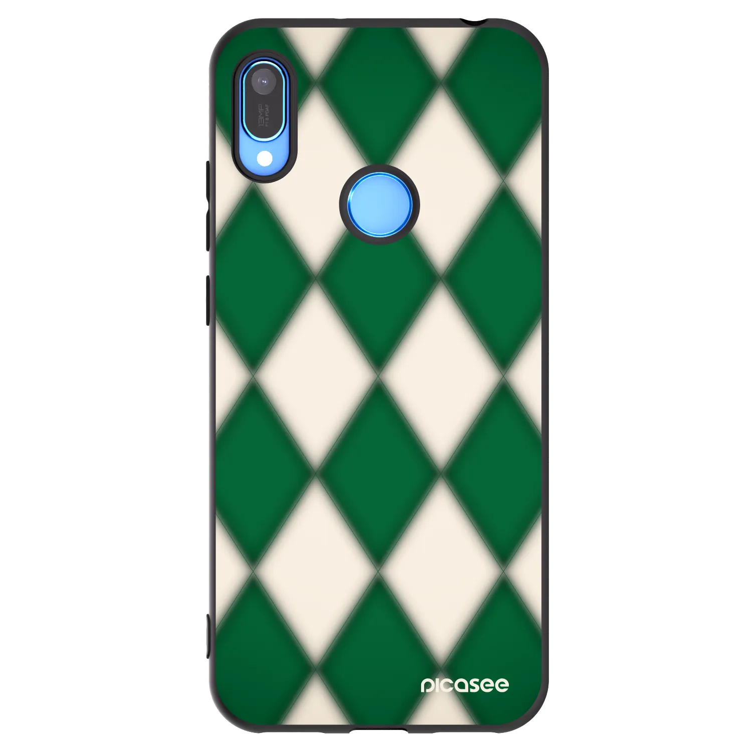 Picasee Huawei Y6 2019 Hülle - Schwarzes Silikon - Emerald Diamond