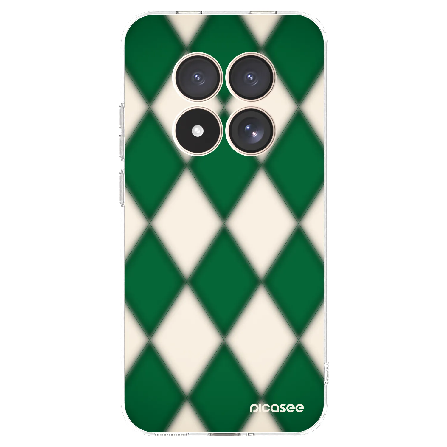 Picasee Xiaomi Redmi Note 15 Pro 4G Hülle - Transparentes Silikon - Emerald Diamond