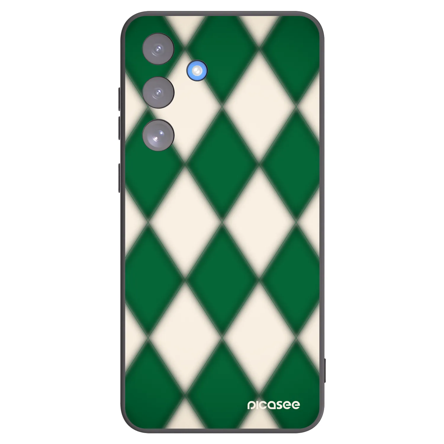 Picasee Samsung Galaxy S25 FE 5G Hülle - Schwarzes Silikon - Emerald Diamond