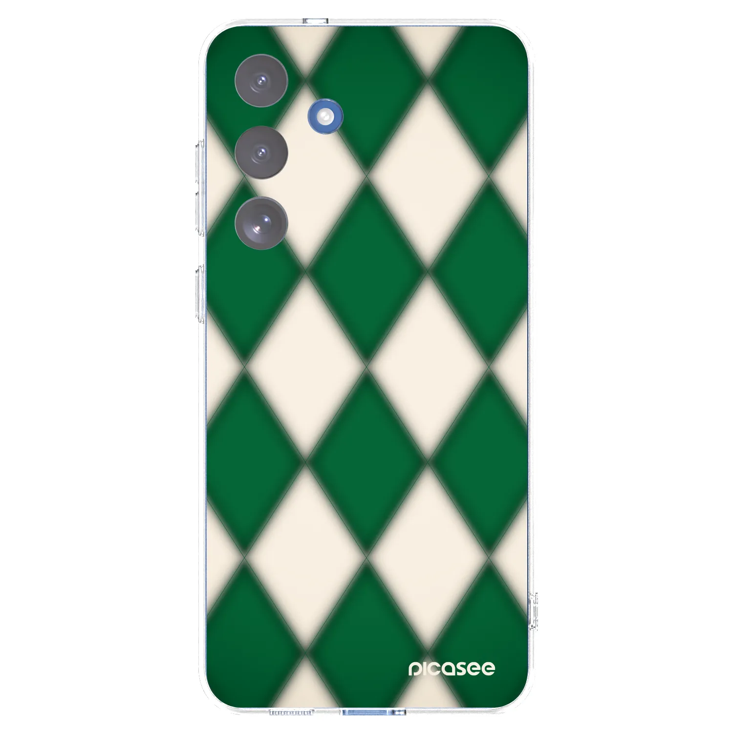 Picasee Samsung Galaxy S25 FE 5G Hülle - Transparentes Silikon - Emerald Diamond