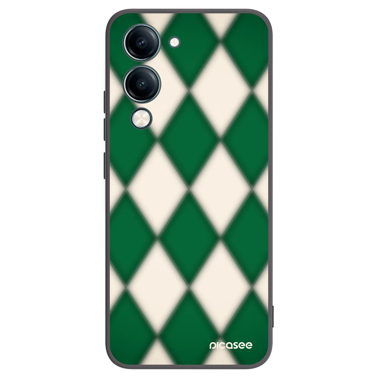 Picasee Vivo Y29s 5G Hülle - Schwarzes Silikon - Emerald Diamond