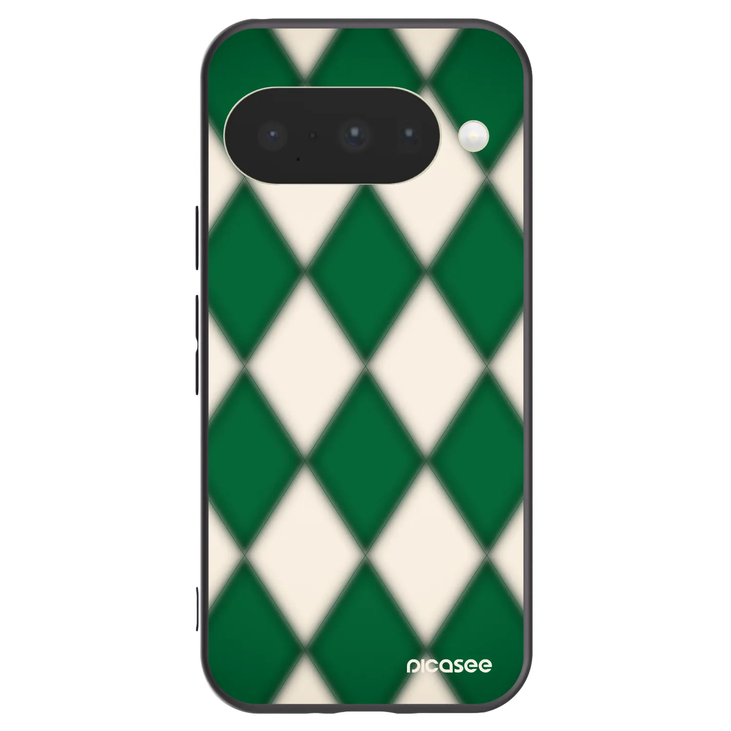Picasee Google Pixel 10 Hülle - Schwarzes Silikon - Emerald Diamond