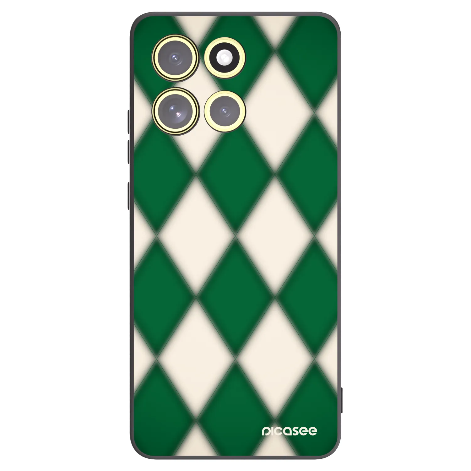 Picasee Motorola Moto G86 Power 5G Hülle - Schwarzes Silikon - Emerald Diamond