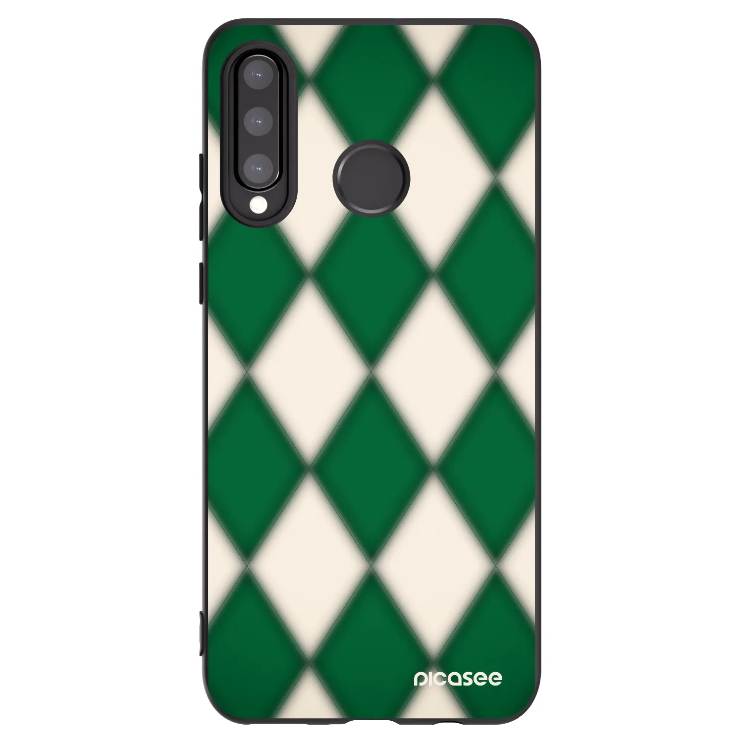 Picasee Huawei P30 Lite Hülle - Schwarzes Silikon - Emerald Diamond