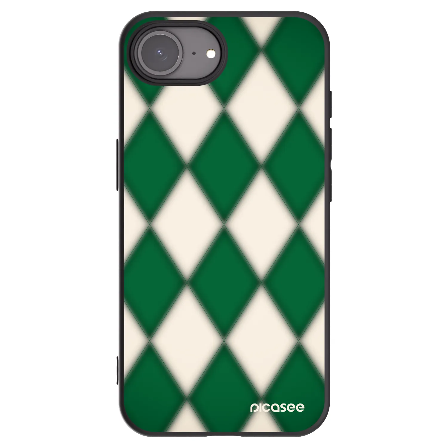 Picasee Apple iPhone 17e Hülle - Schwarzes Silikon - Emerald Diamond