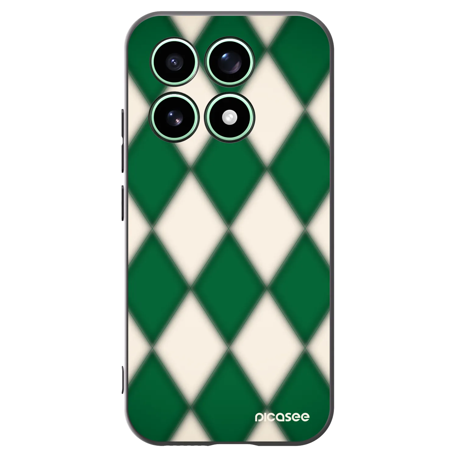 Picasee Xiaomi 17 Hülle - Schwarzes Silikon - Emerald Diamond