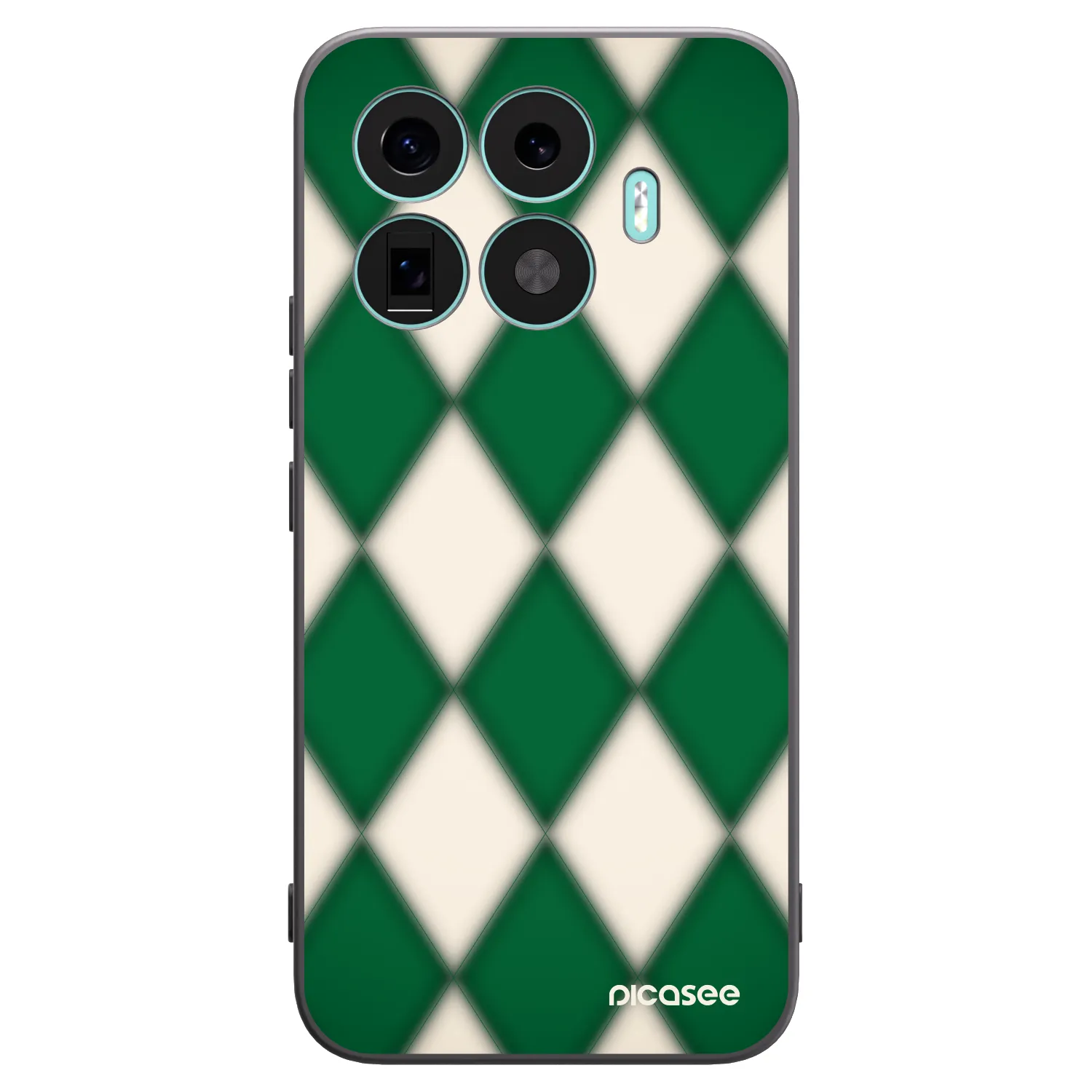 Picasee Xiaomi 17T Pro Hülle - Schwarzes Silikon - Emerald Diamond