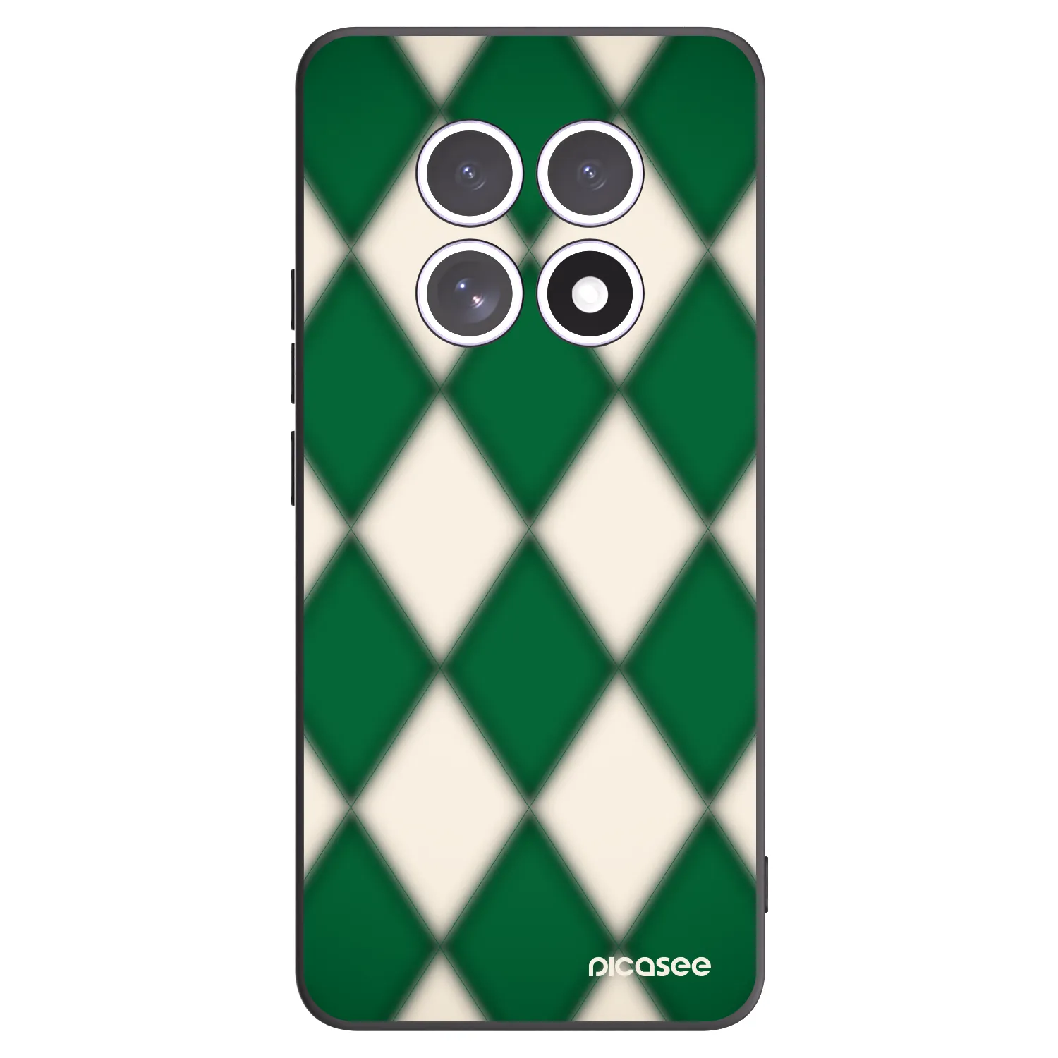 Picasee Xiaomi Redmi Note 15 5G Hülle - Schwarzes Silikon - Emerald Diamond