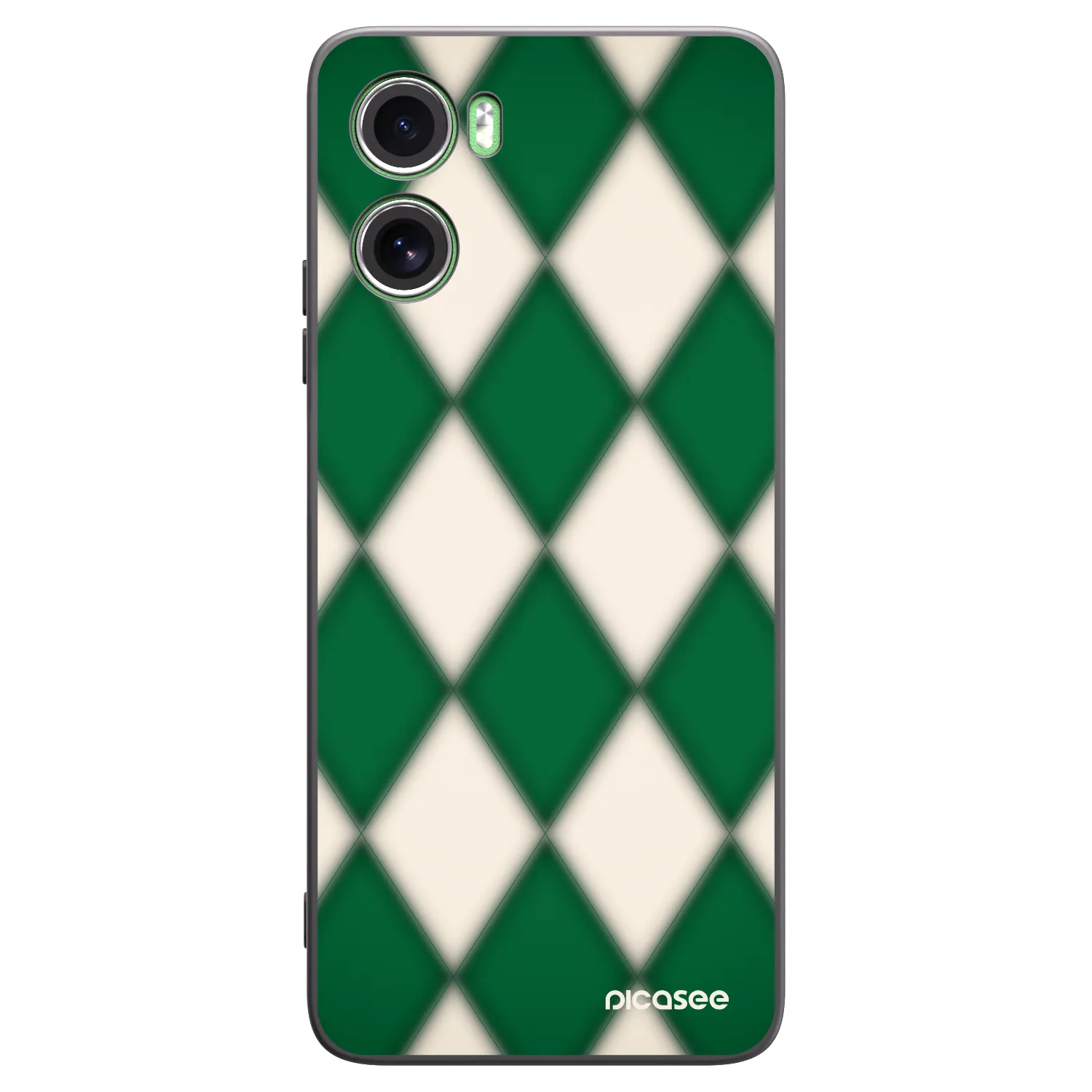Picasee Motorola Moto G06 Hülle - Schwarzes Silikon - Emerald Diamond