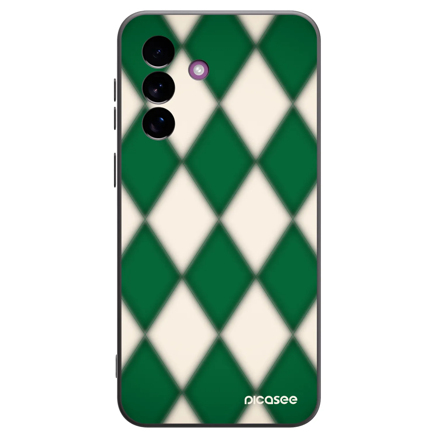 Picasee Samsung Galaxy A37 Hülle - Schwarzes Silikon - Emerald Diamond