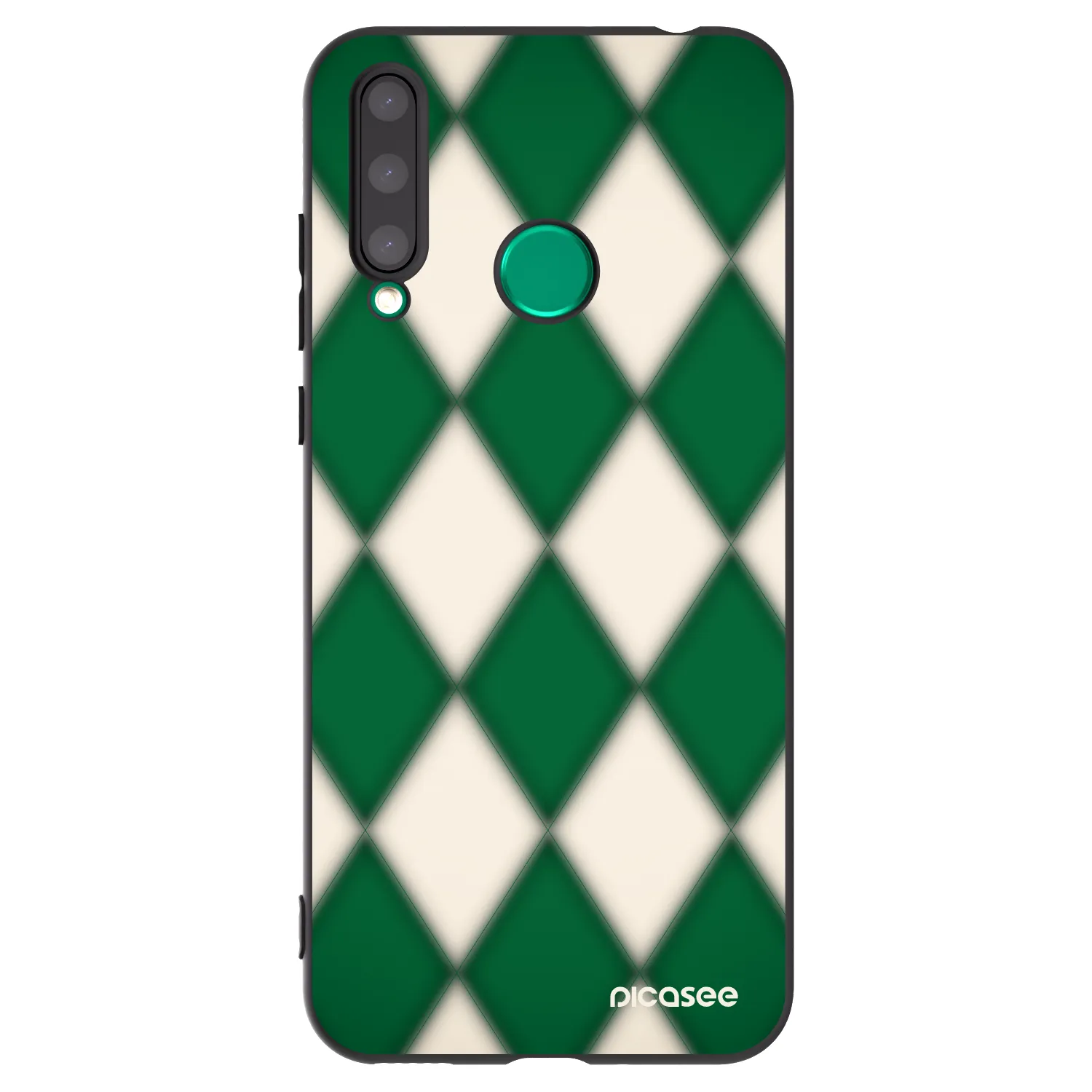 Picasee Honor 20 Lite Hülle - Schwarzes Silikon - Emerald Diamond