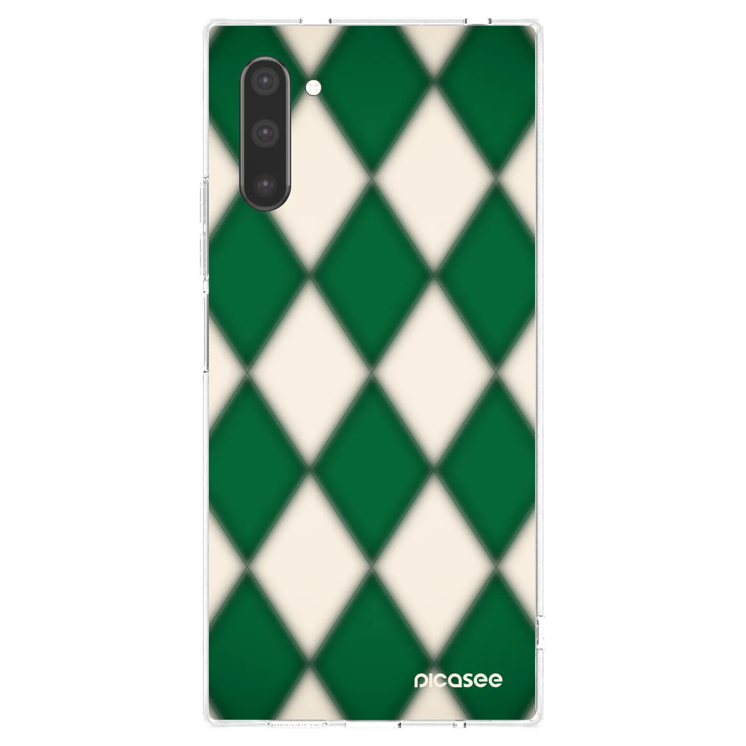 Picasee Samsung Galaxy Note 10 N970F Hülle - Transparentes Silikon - Emerald Diamond