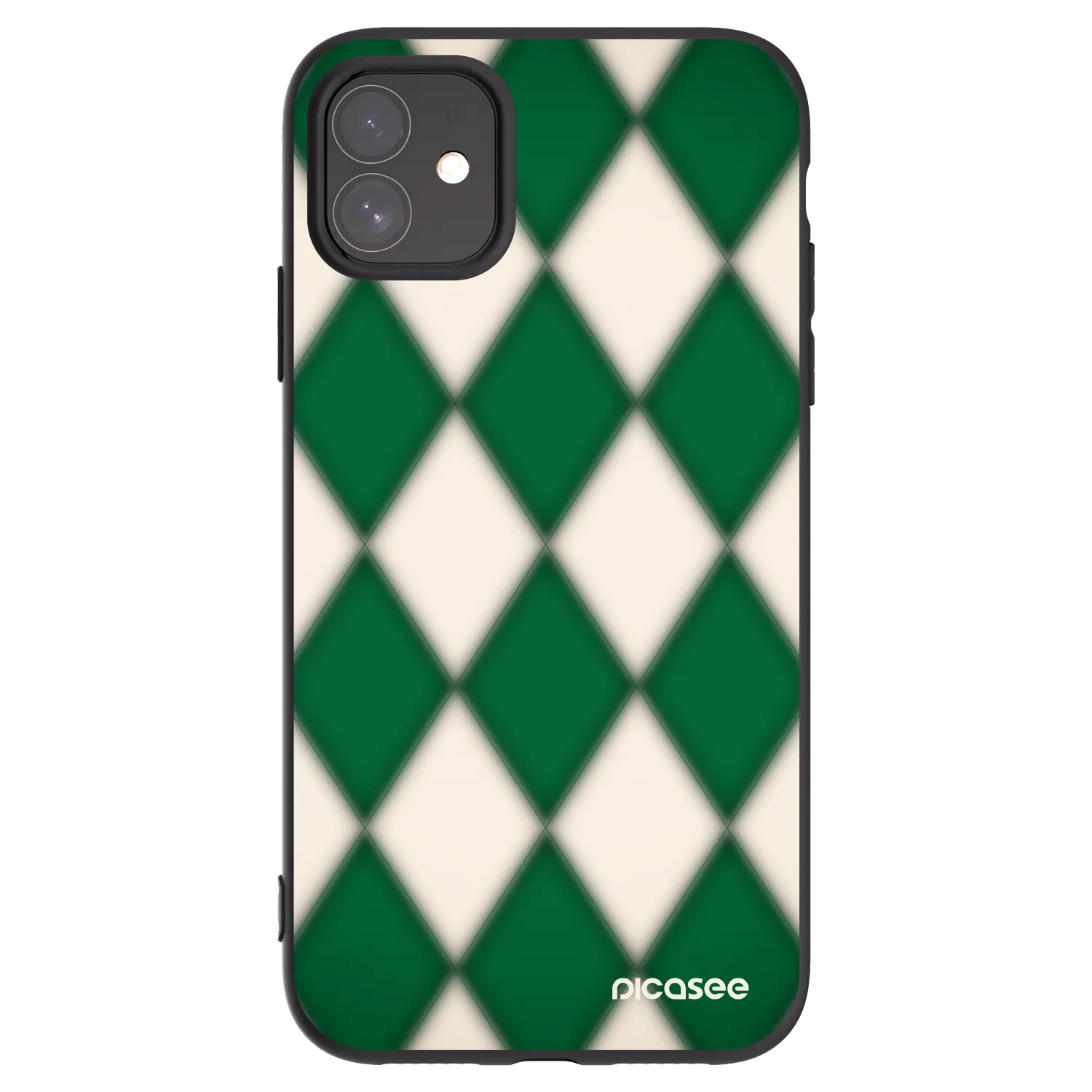 Picasee Apple iPhone 11 Hülle - Schwarzes Silikon - Emerald Diamond