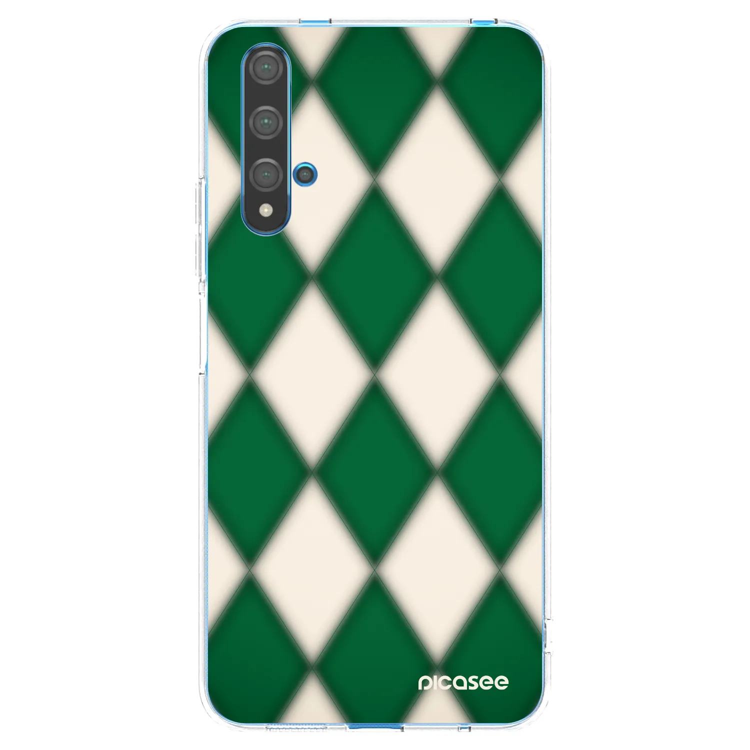Picasee Huawei Nova 5T Hülle - Transparentes Silikon - Emerald Diamond