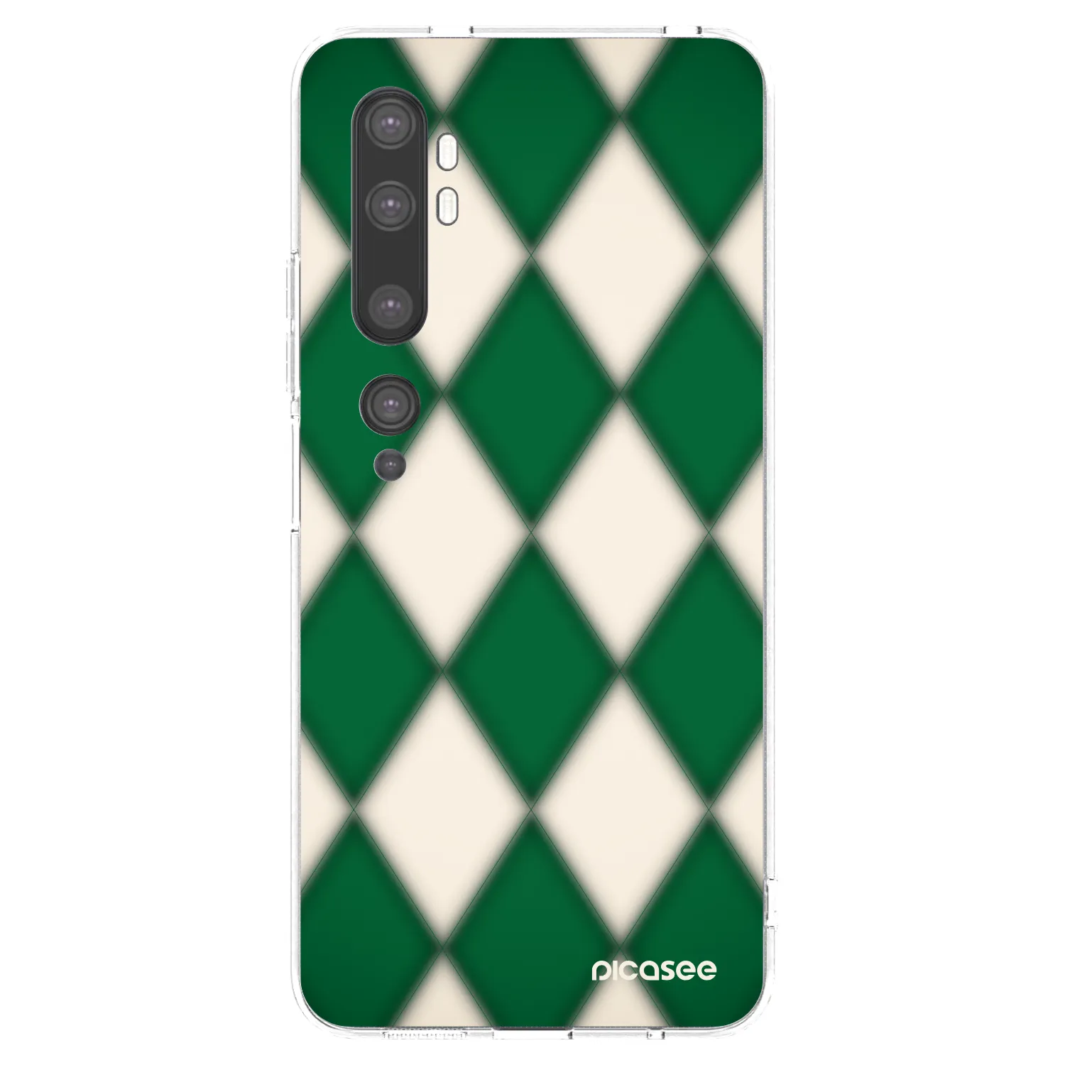 Picasee Xiaomi Mi Note 10 (Pro) Hülle - Transparentes Silikon - Emerald Diamond