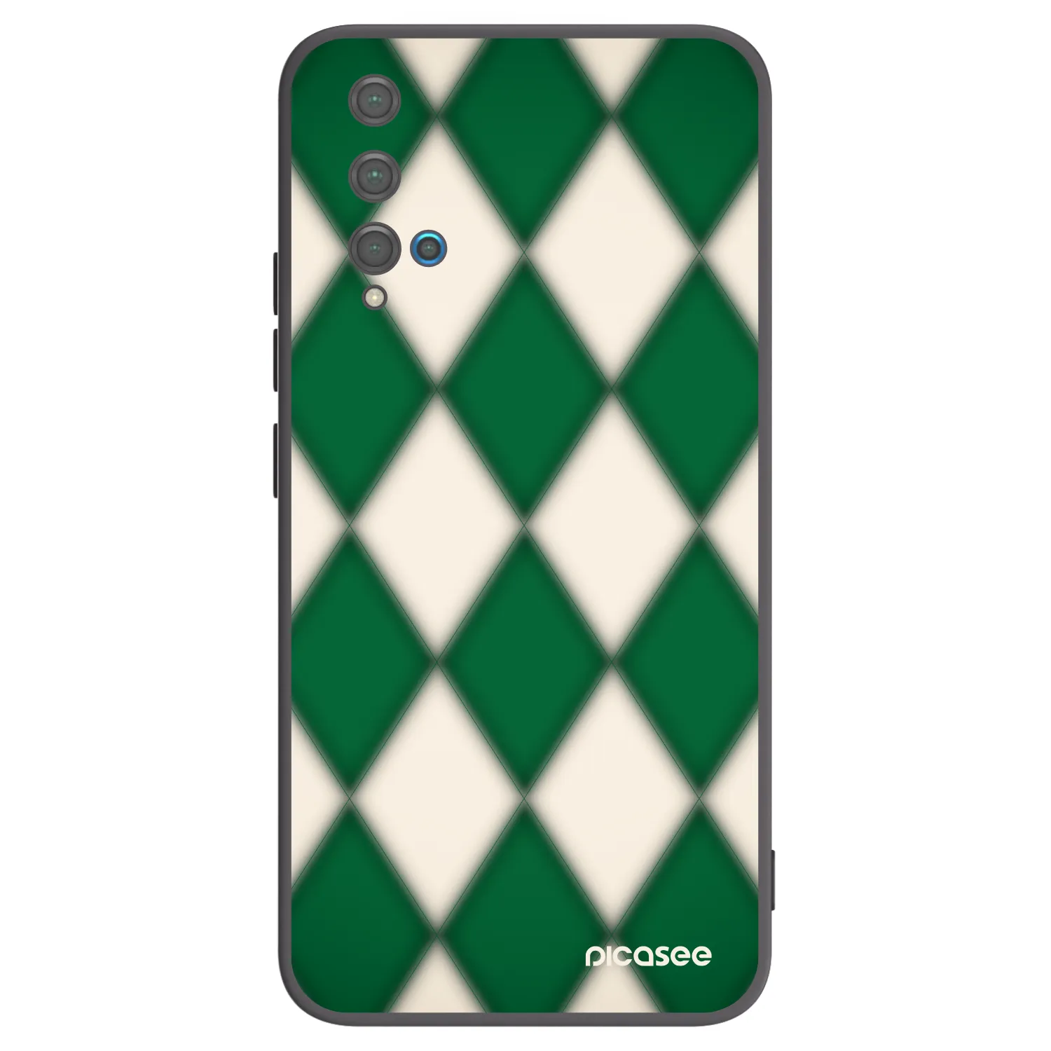 Picasee Huawei Nova 5T Hülle - Schwarzes Silikon - Emerald Diamond