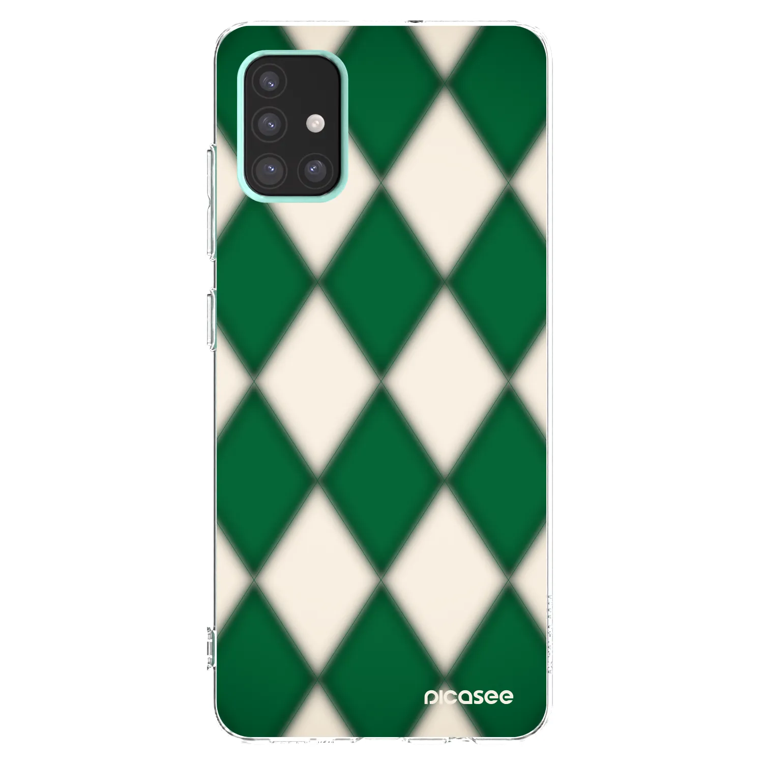 Picasee Samsung Galaxy A51 A515F Hülle - Transparentes Silikon - Emerald Diamond