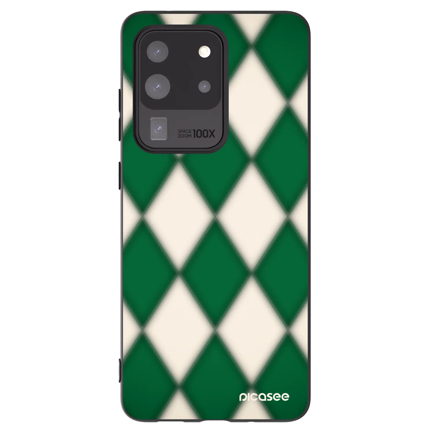 Picasee Samsung Galaxy S20 Ultra 5G G988F Hülle - Schwarzes Silikon - Emerald Diamond