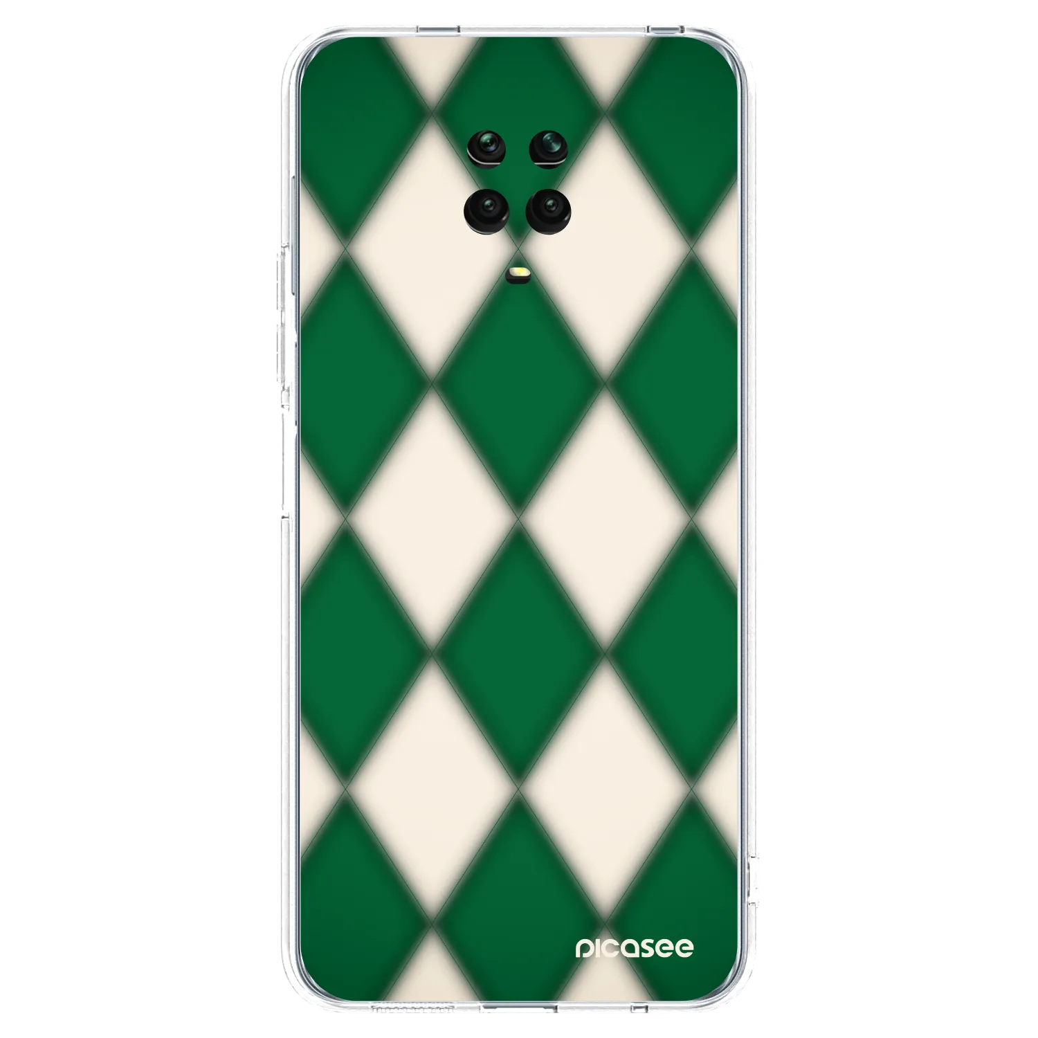 Picasee Xiaomi Redmi Note 9S Hülle - Transparentes Silikon - Emerald Diamond