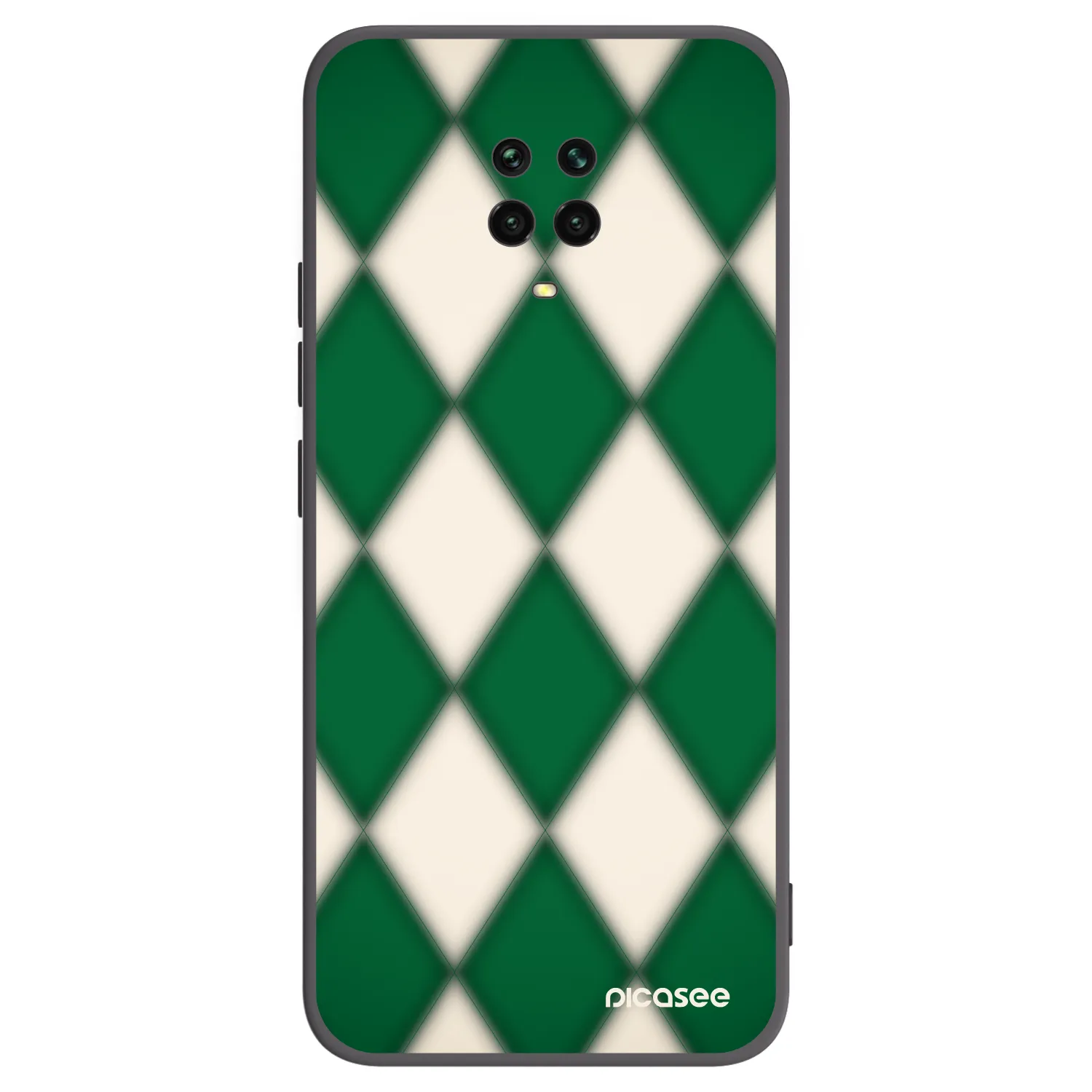 Picasee Xiaomi Redmi Note 9S Hülle - Schwarzes Silikon - Emerald Diamond