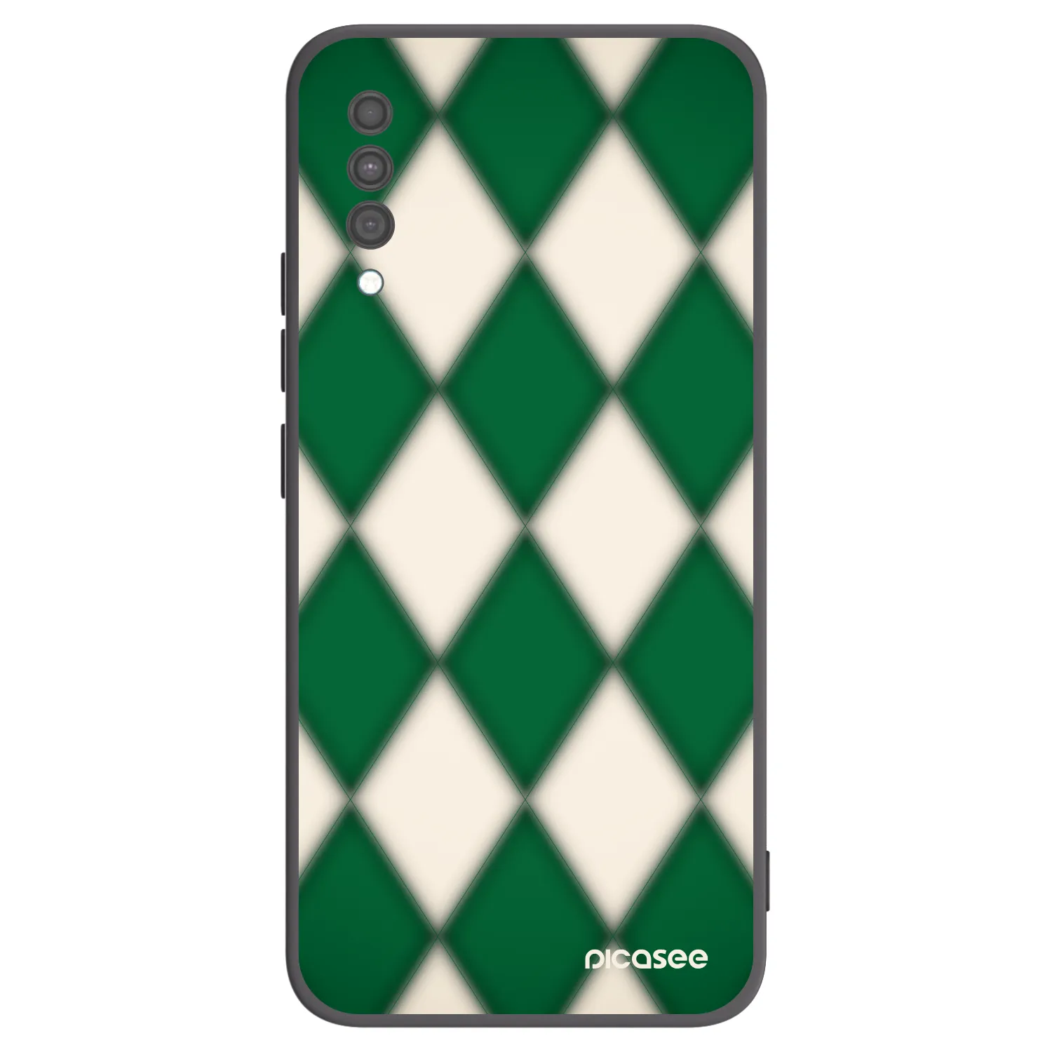 Picasee Samsung Galaxy A30s A307F Hülle - Schwarzes Silikon - Emerald Diamond