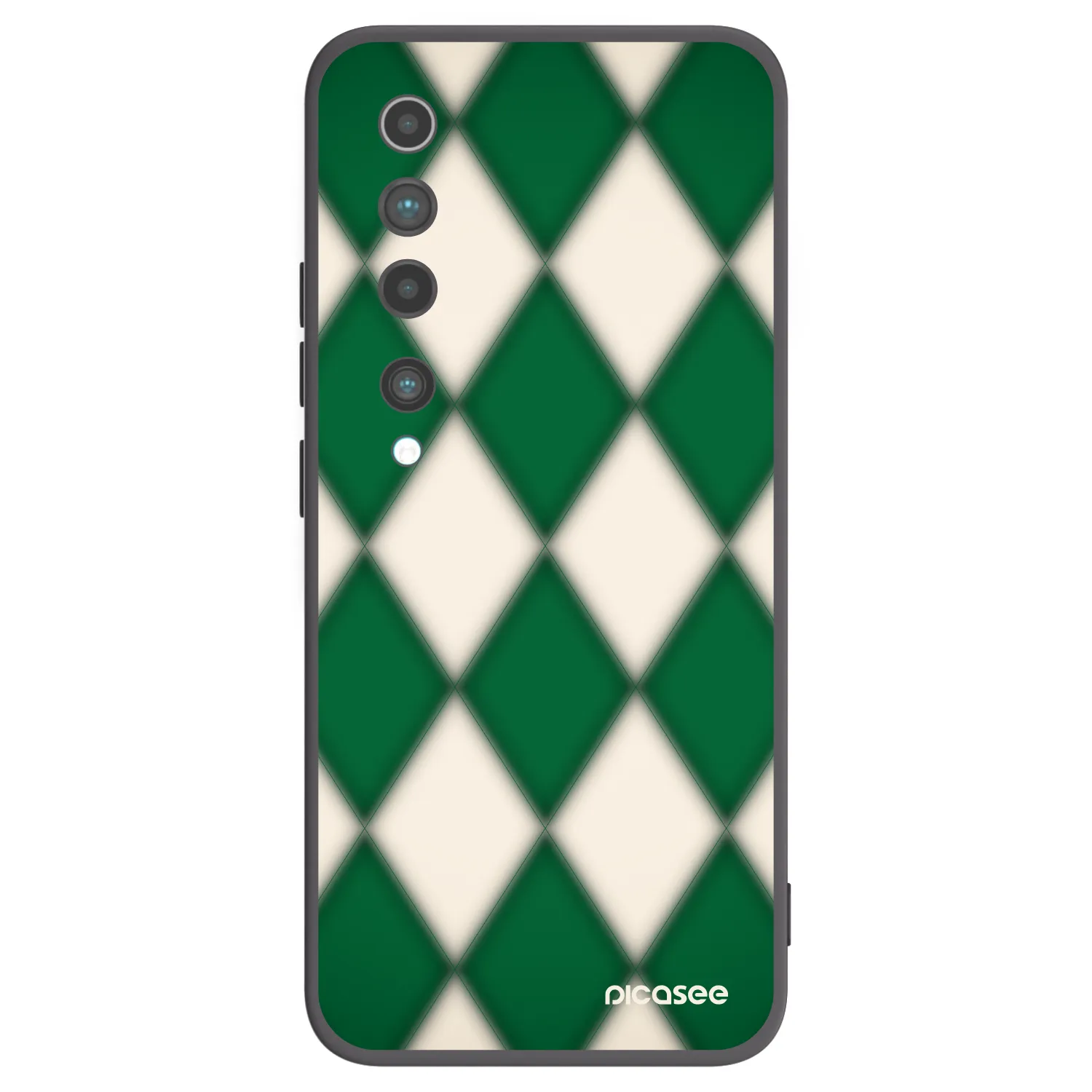 Picasee Xiaomi Mi 10 Hülle - Schwarzes Silikon - Emerald Diamond