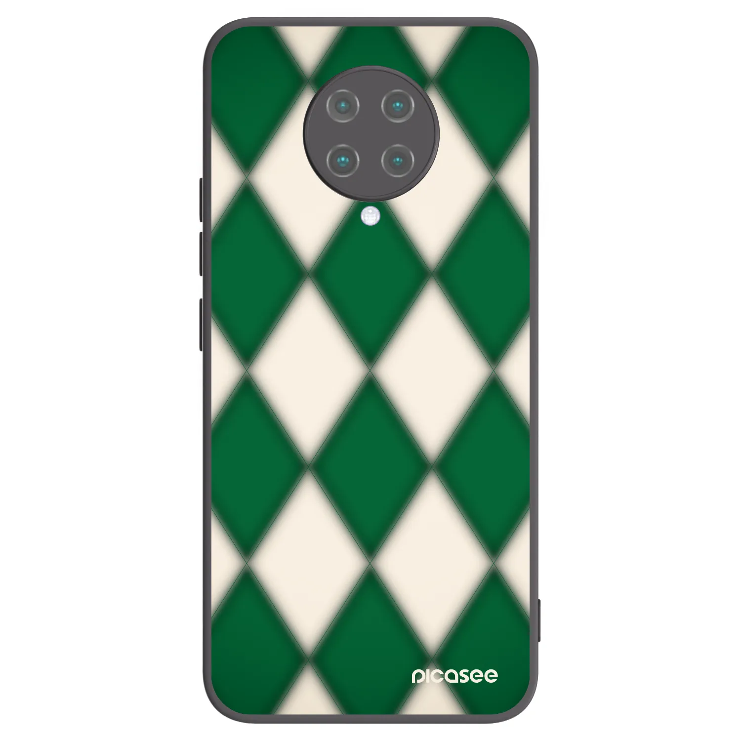 Picasee Xiaomi Poco F2 Pro Hülle - Schwarzes Silikon - Emerald Diamond