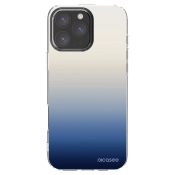 Picasee Apple iPhone 16 Pro Max Hülle - Transparentes Silikon - Gravity Fade