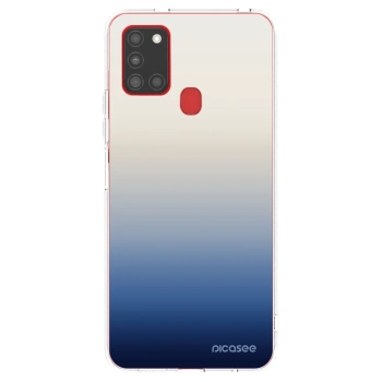 Picasee Samsung Galaxy A21s Hülle - Transparentes Silikon - Gravity Fade