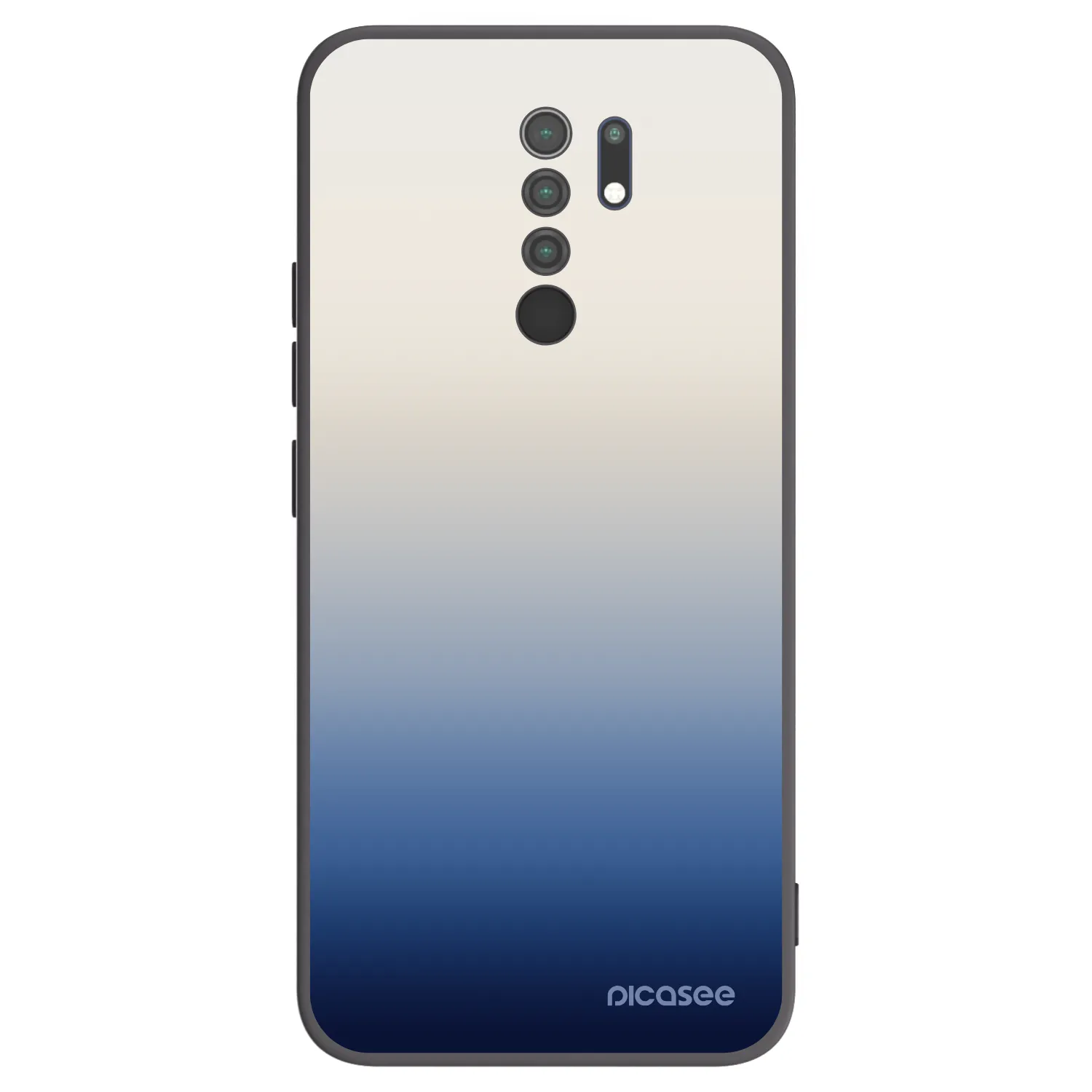 Picasee Xiaomi Redmi 9 Hülle - Schwarzes Silikon - Gravity Fade