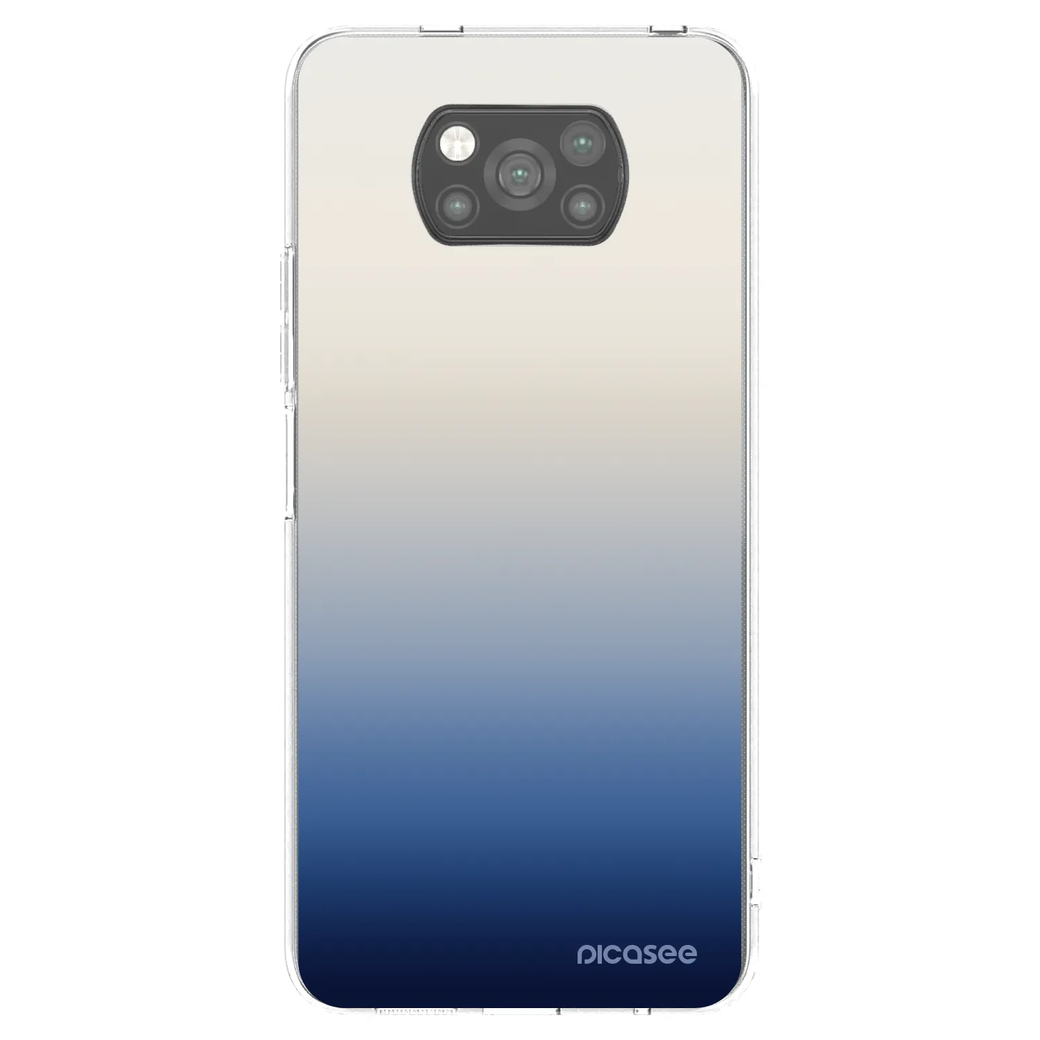 Picasee Xiaomi Poco X3 Hülle - Schwarzes Silikon - Gravity Fade