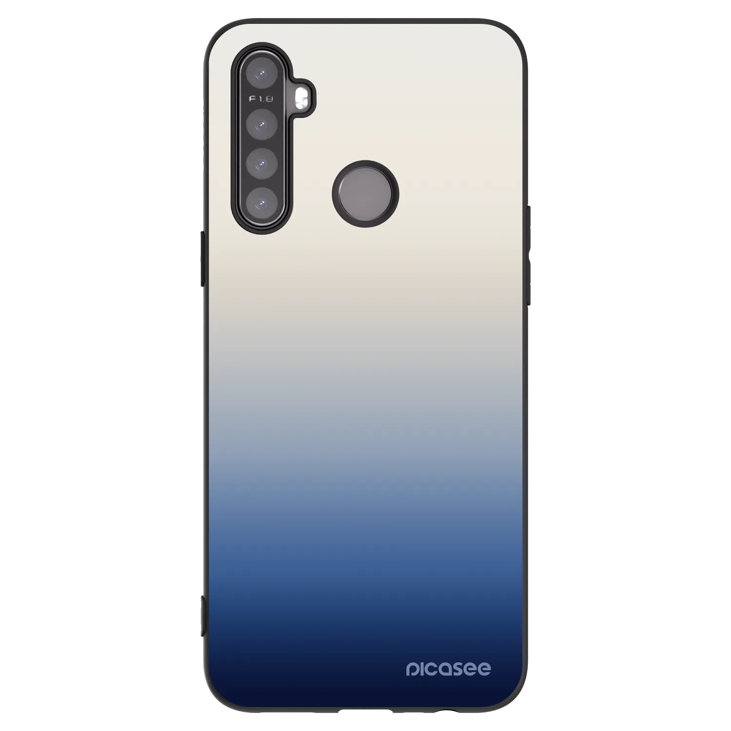 Picasee Realme 6i Hülle - Schwarzes Silikon - Gravity Fade