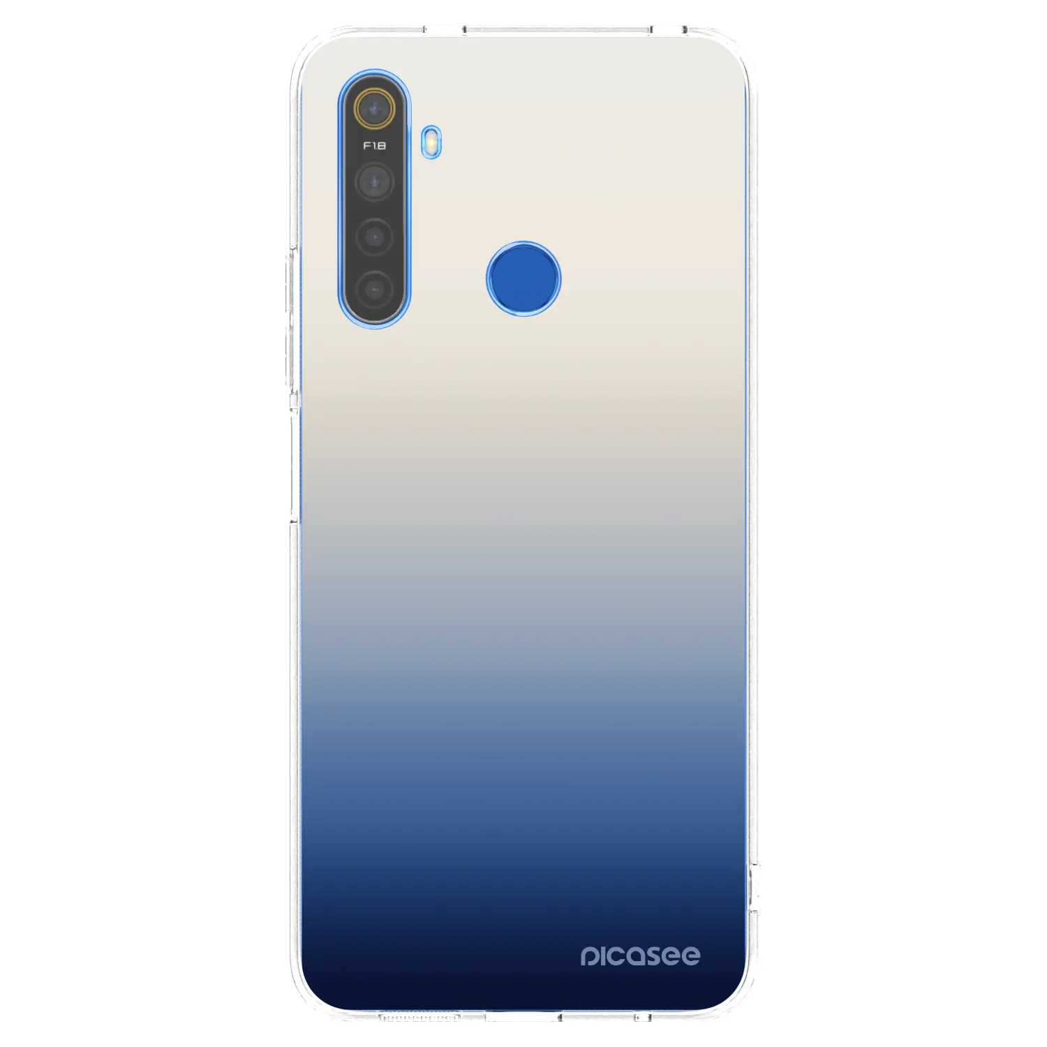 Picasee Realme 5 Hülle - Transparentes Silikon - Gravity Fade