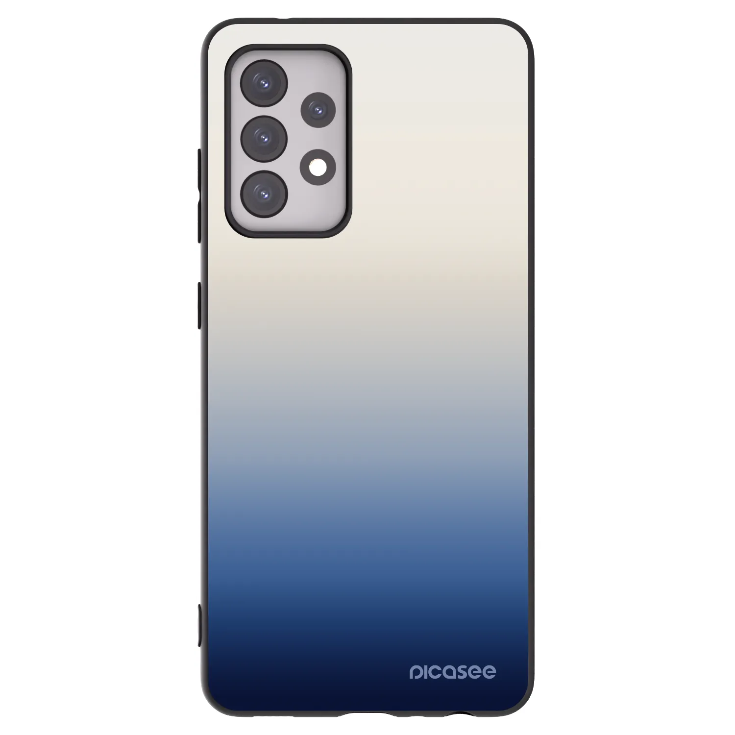 Picasee Samsung Galaxy A52 5G A525F Hülle - Schwarzes Silikon - Gravity Fade