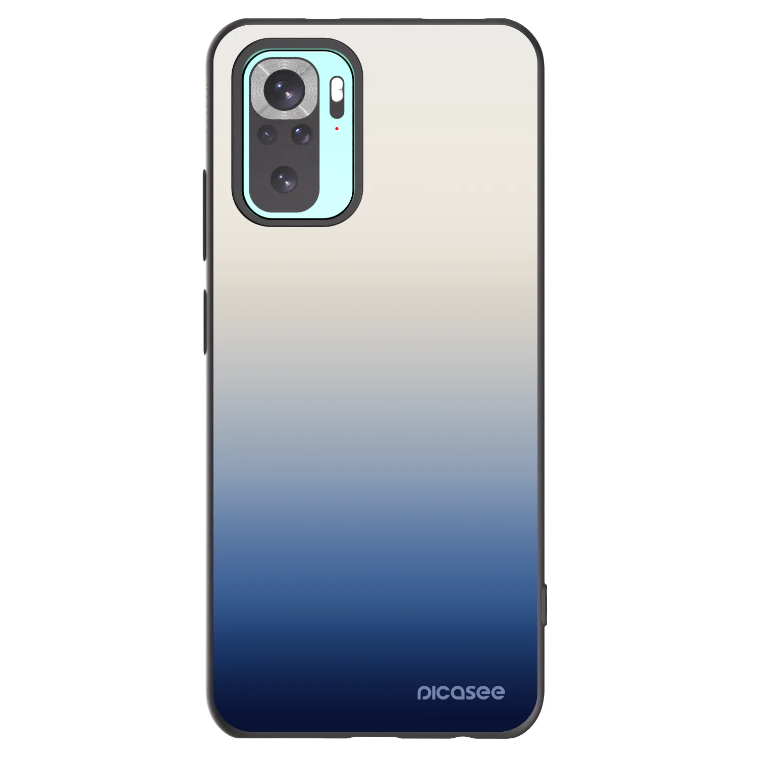 Picasee Xiaomi Redmi Note 10 Pro Hülle - Schwarzes Silikon - Gravity Fade
