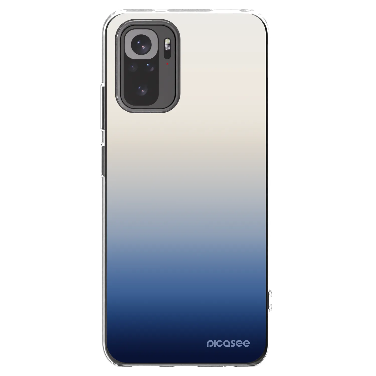 Picasee Xiaomi Redmi Note 10S Hülle - Transparentes Silikon - Gravity Fade