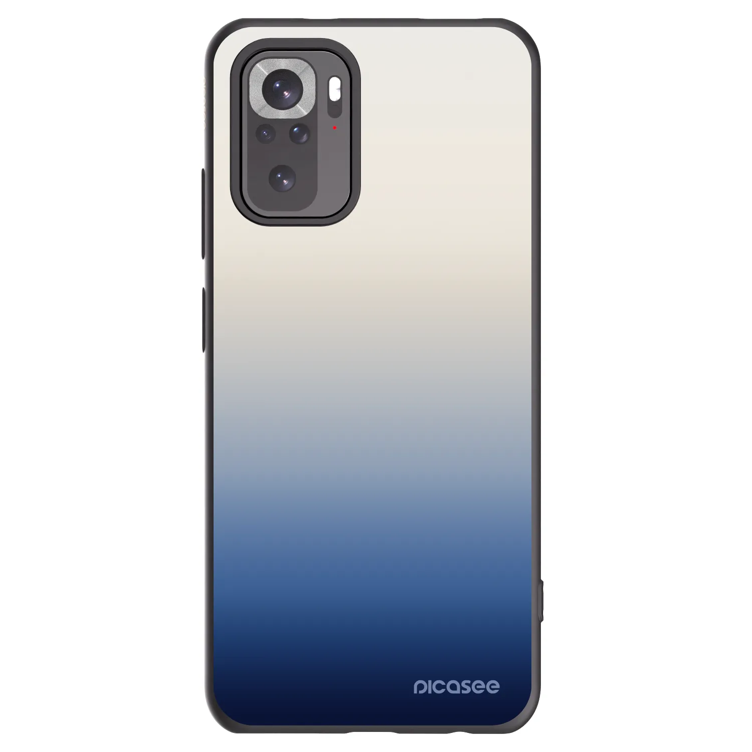 Picasee Xiaomi Redmi Note 10S Hülle - Schwarzes Silikon - Gravity Fade