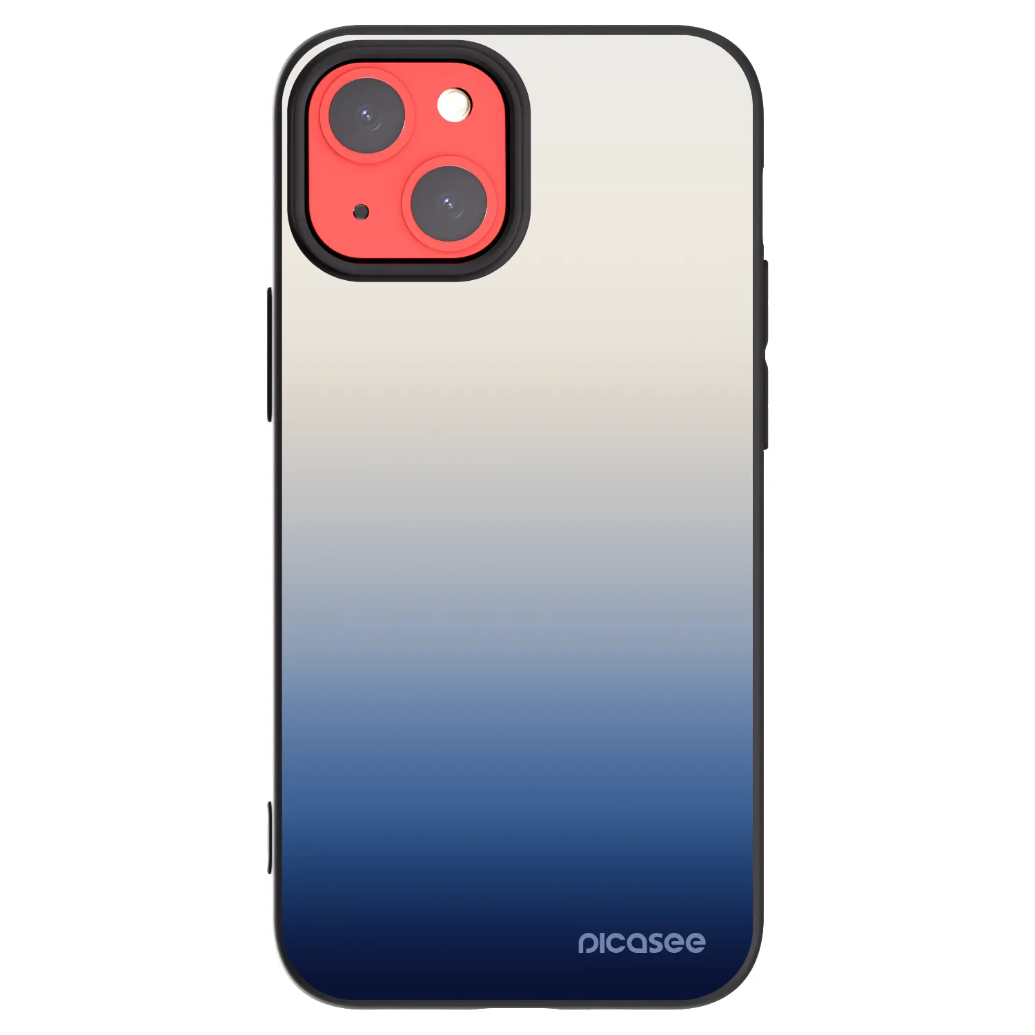 Picasee Apple iPhone 13 mini Hülle - Schwarzes Silikon - Gravity Fade