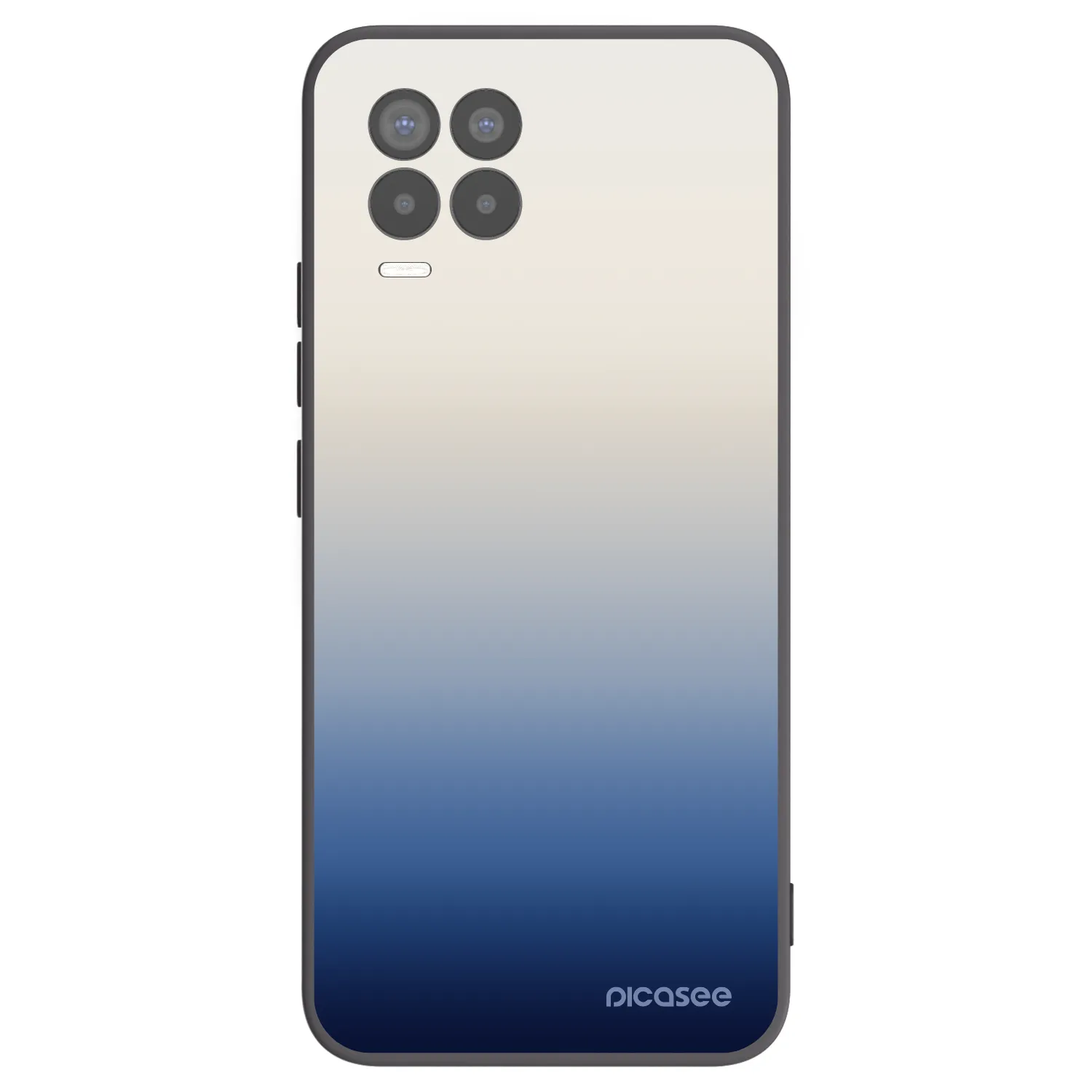 Picasee Realme 8 Pro Hülle - Schwarzes Silikon - Gravity Fade