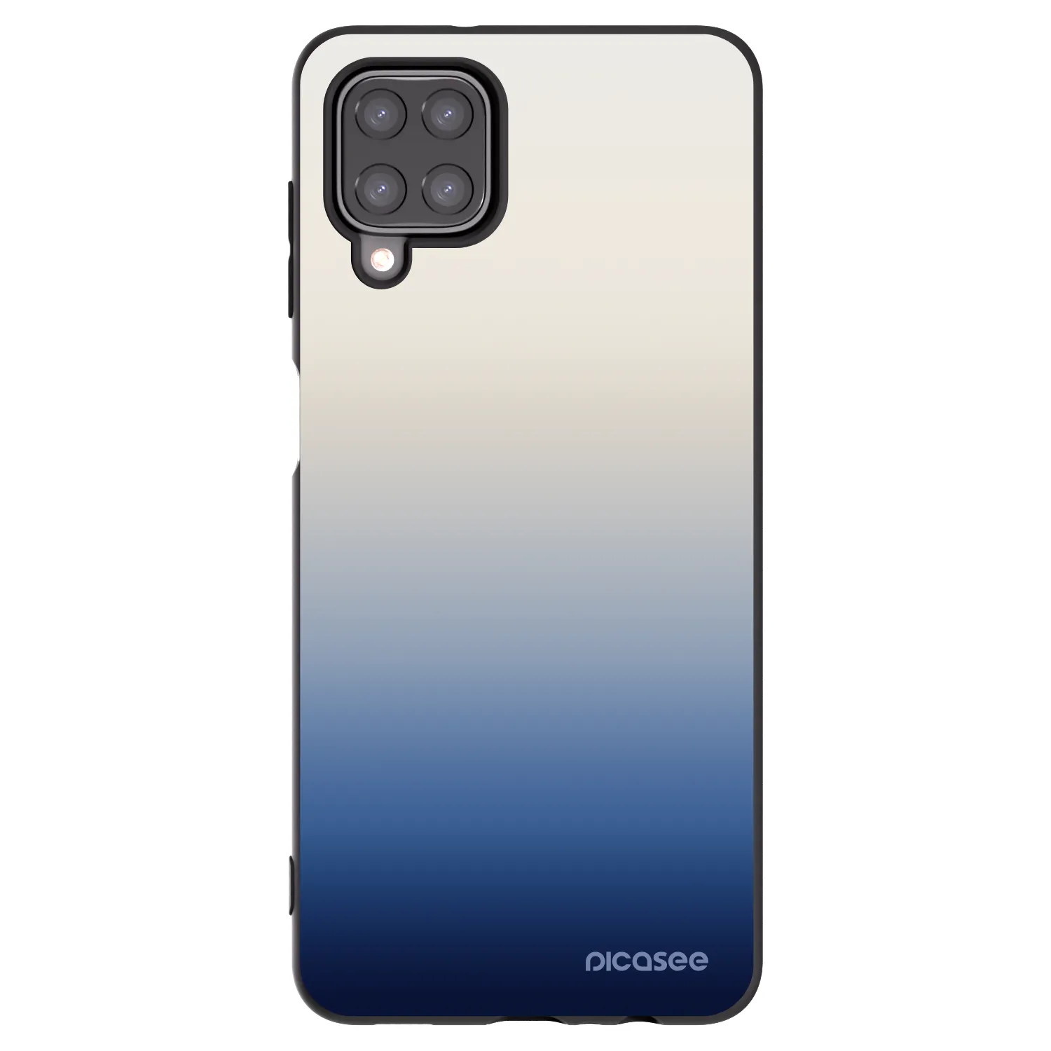 Picasee Samsung Galaxy M12 M127F Hülle - Schwarzes Silikon - Gravity Fade