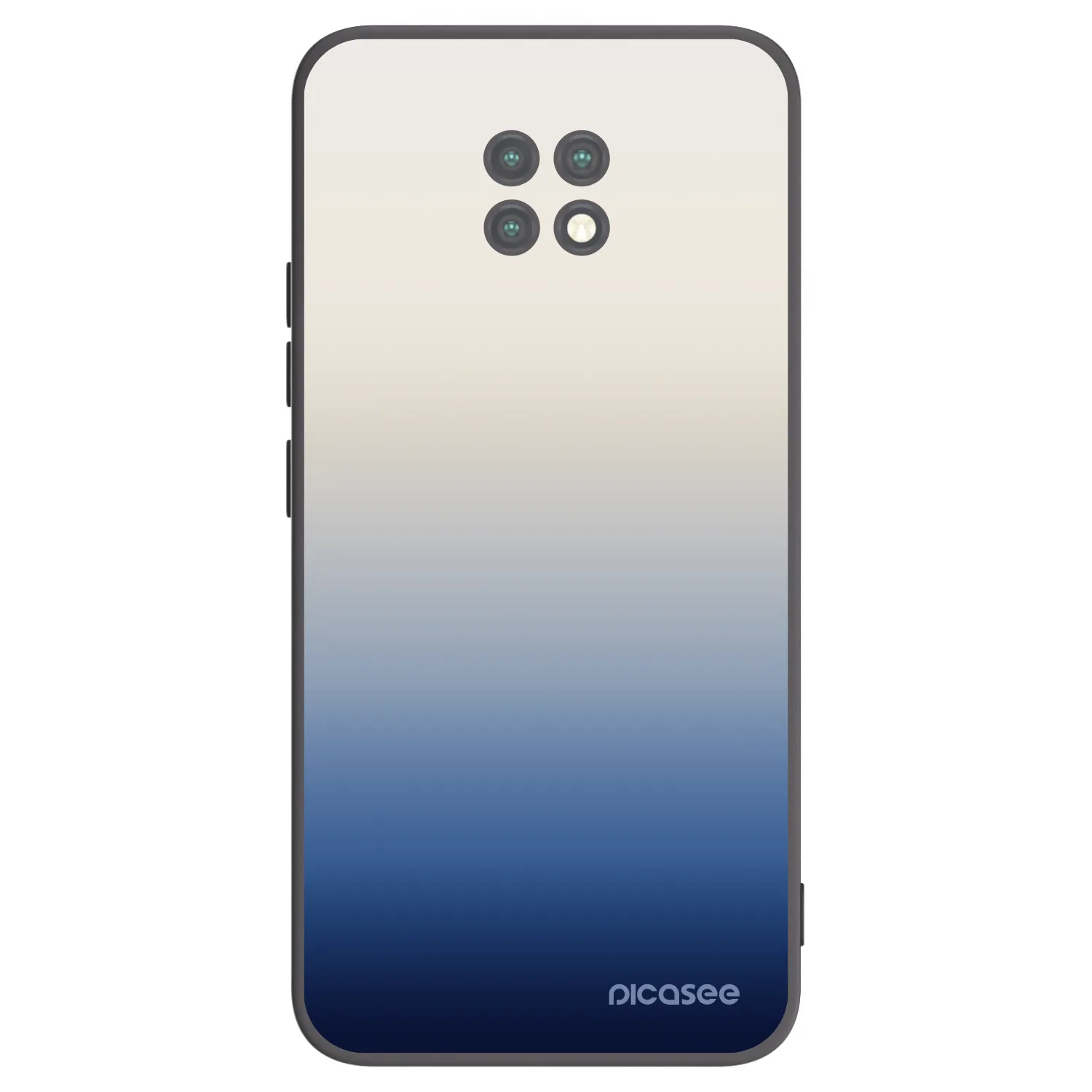 Picasee Xiaomi Redmi Note 9T Hülle - Schwarzes Silikon - Gravity Fade